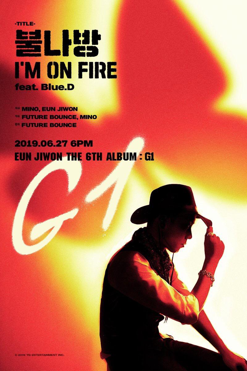 EUN JIWON I’M ON FIRE feat Blue.D (Title Poster) kpop