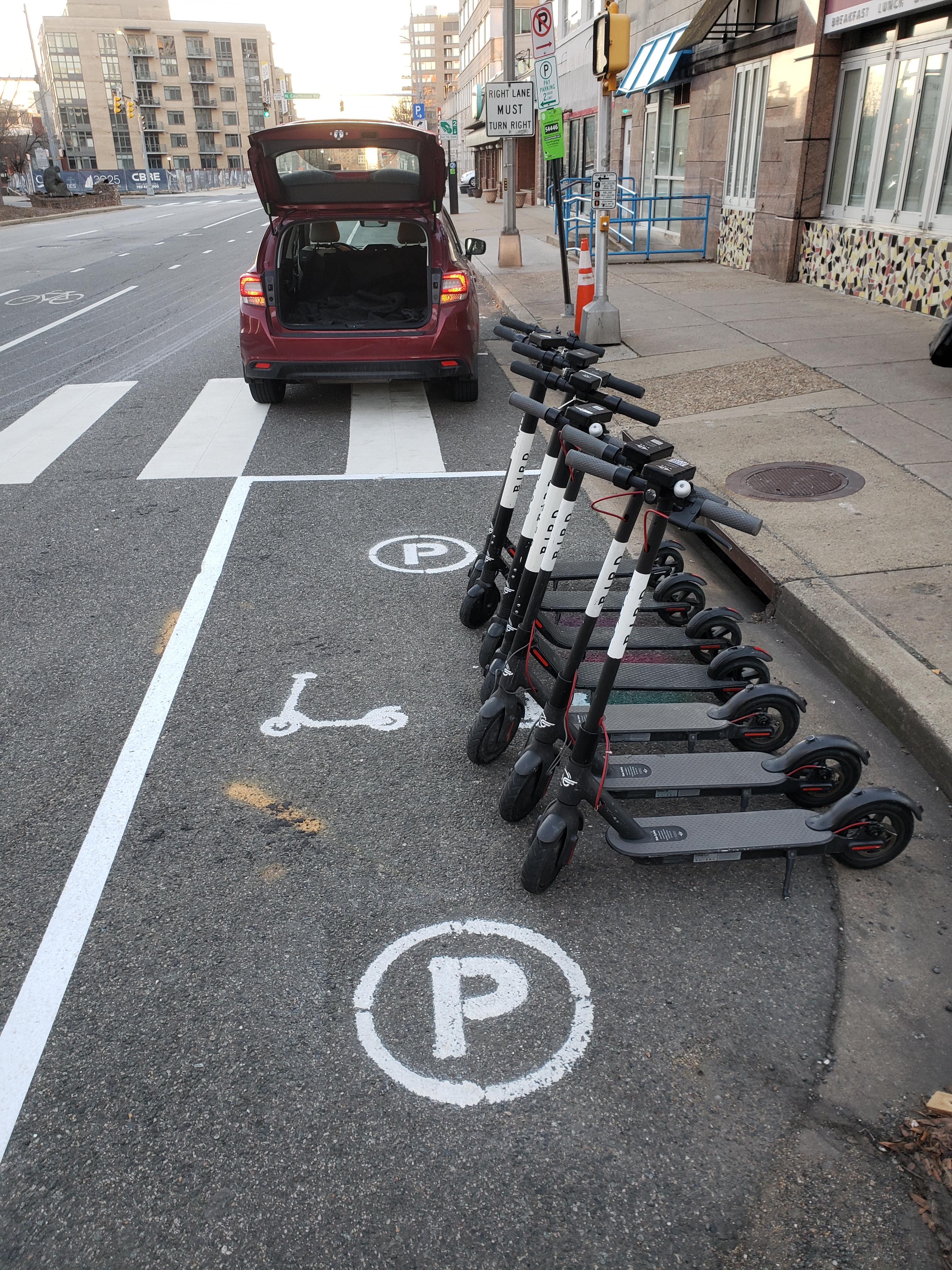 New scooter corrals in Arlington, VA! 8spot nest. Charger Heaven. r