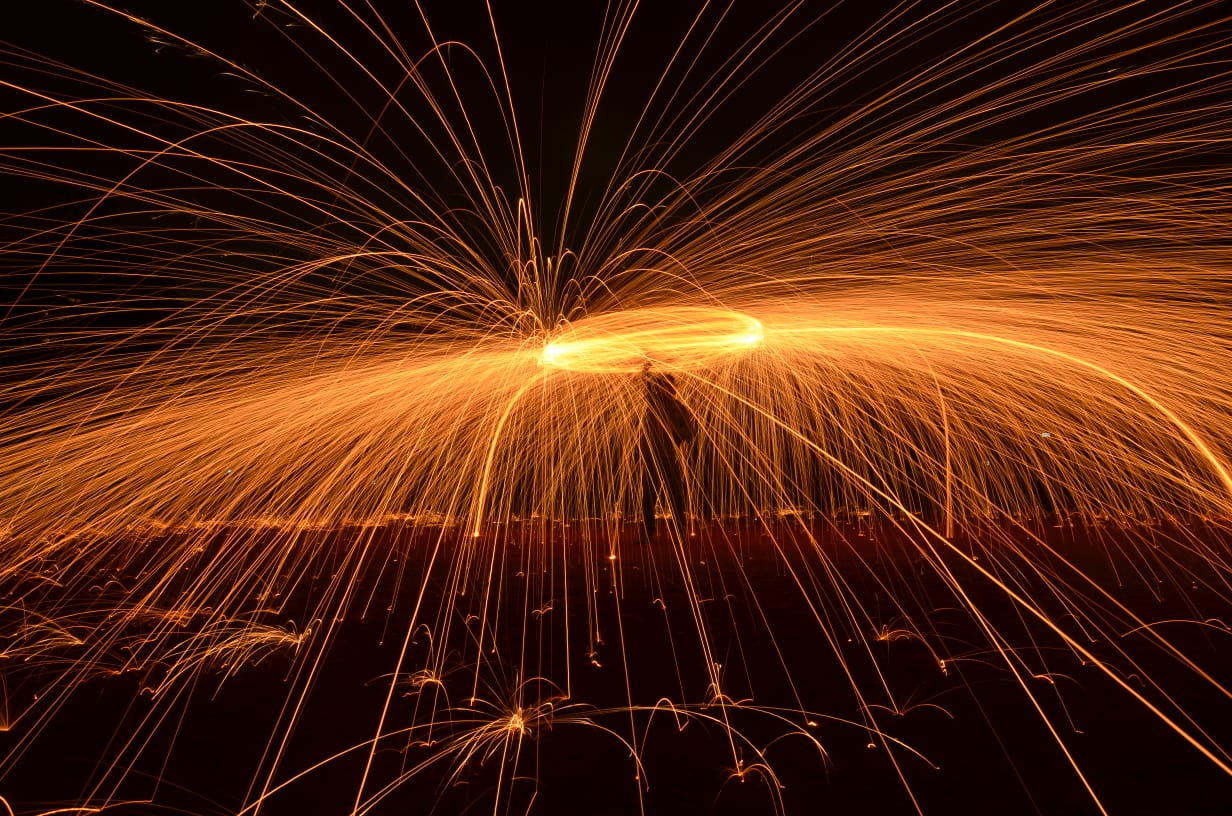 I had strings but now , I'm free ! [ Steel Wool Photography] r/pics