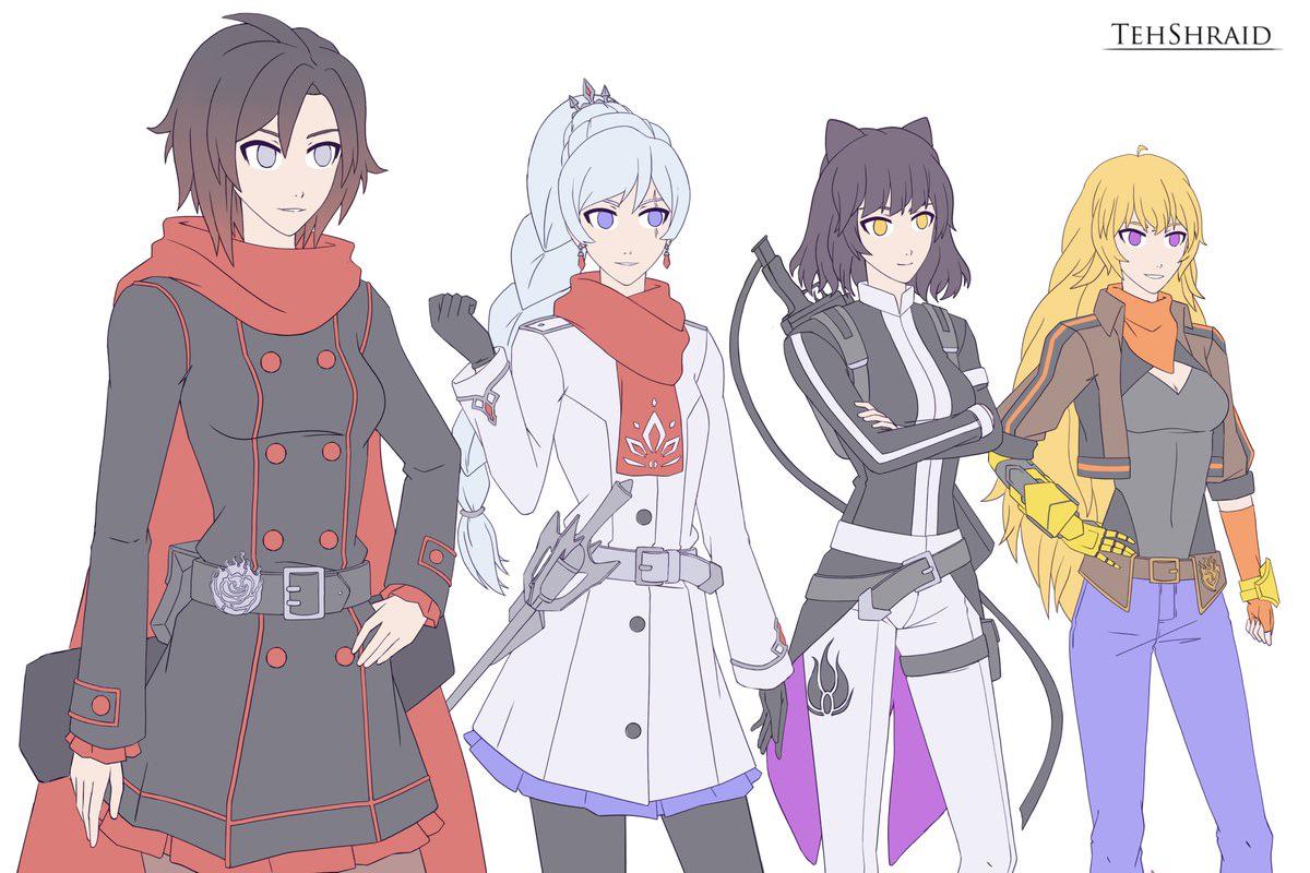 Team RWBY V7 redesign (TehShraid) RWBY