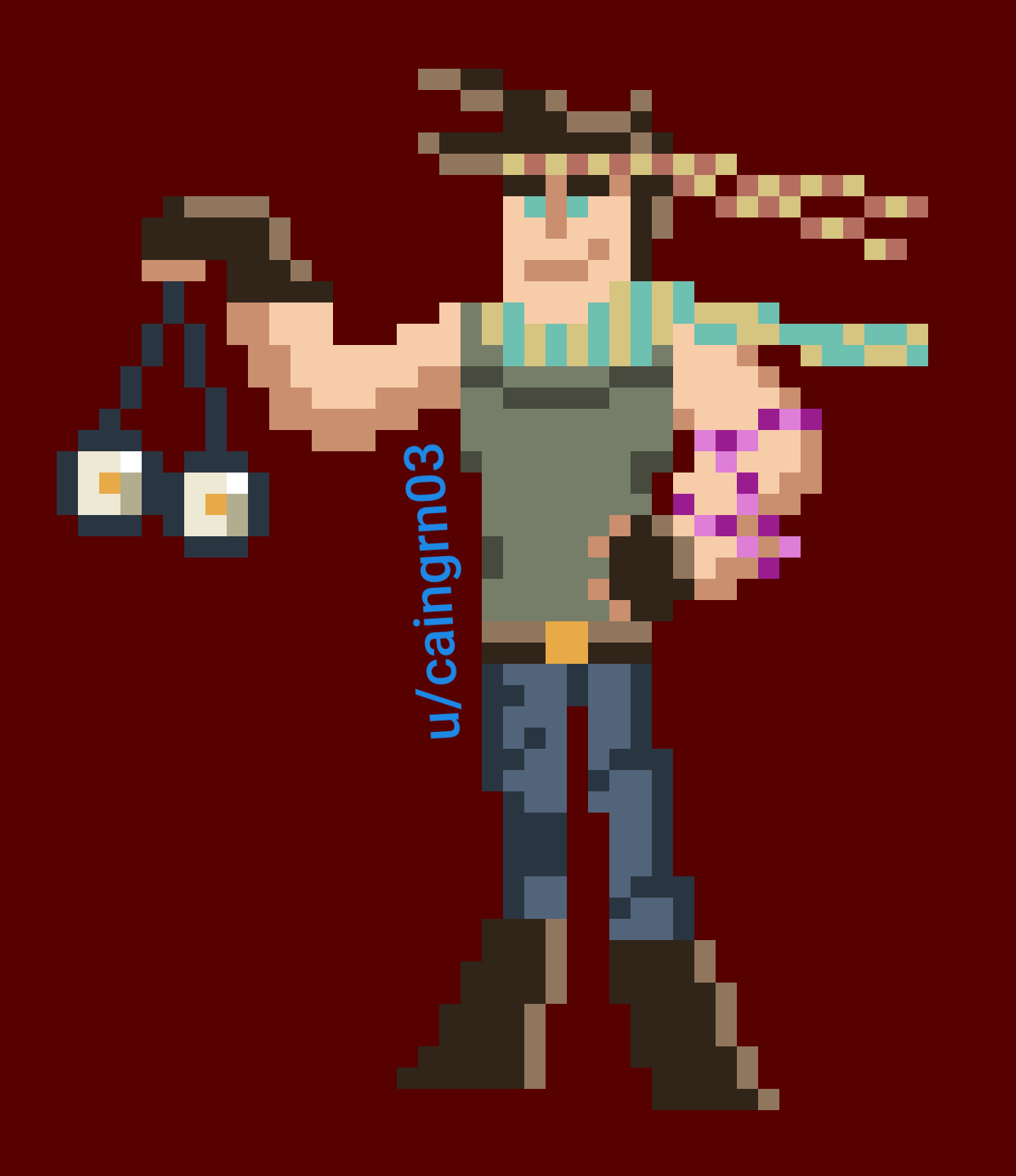 Joseph Joestar pixel art StardustCrusaders