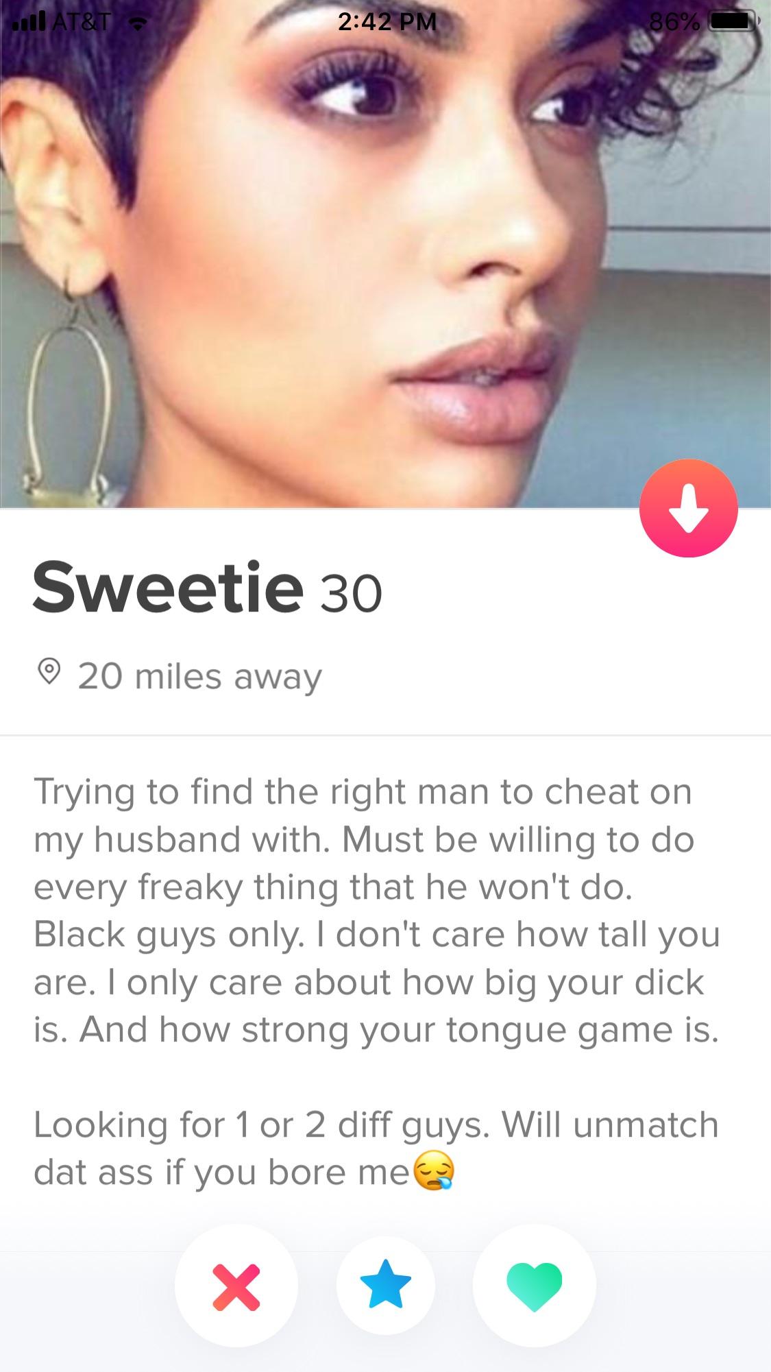 Black only r/Tinder