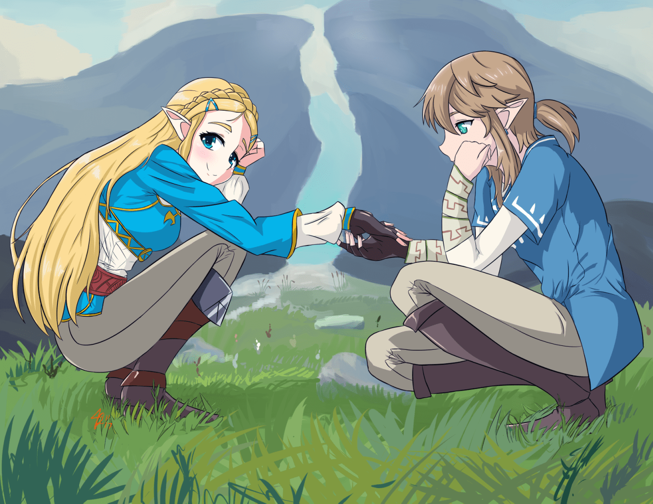 I really hope we get to see more interaction between Link and Zelda in the DLC r