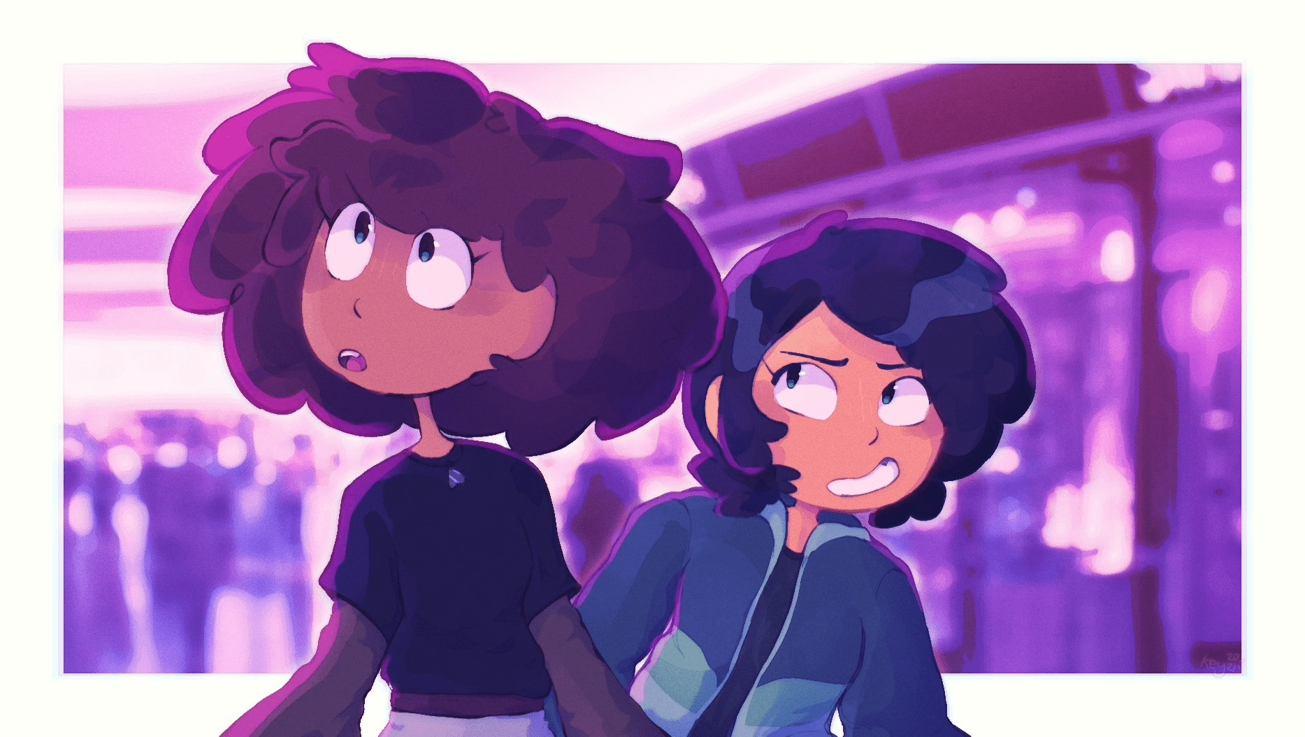 Marcy at the gates (of the mall) by Key r/amphibia