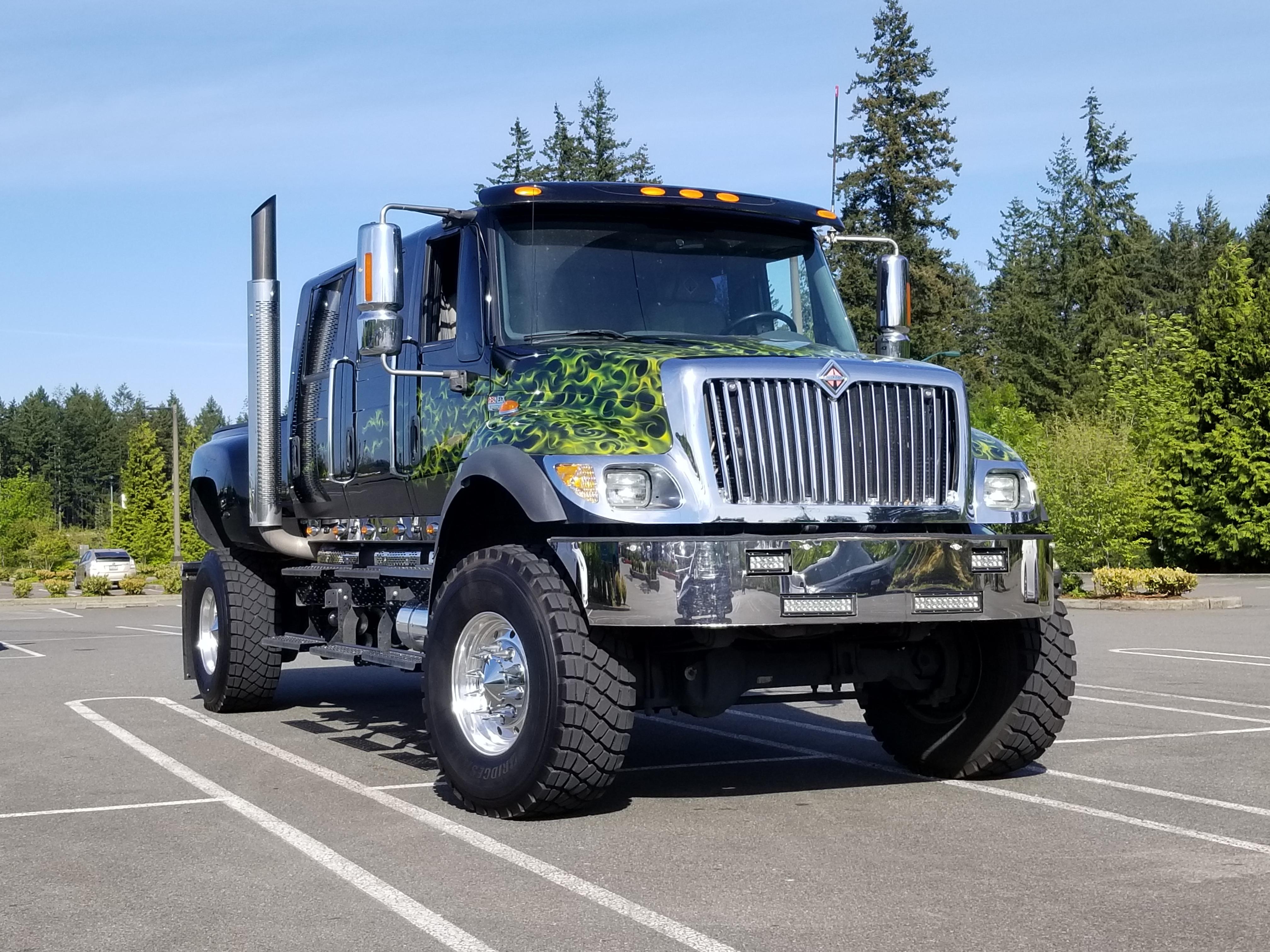 Just a trip to Costco in the usual six door, 4wd, International truck