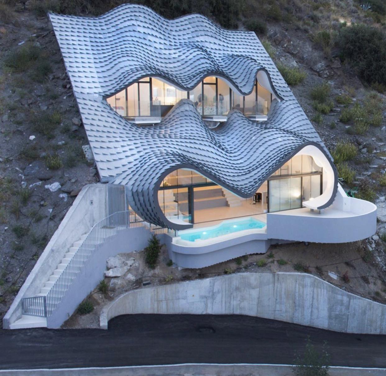 Gaudiesque Contemporary Cave house r/architecture