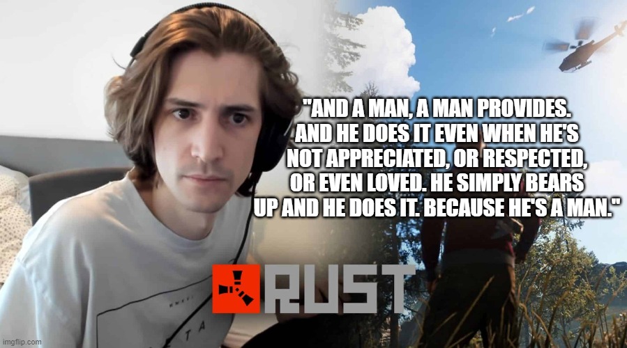 xQc quotes Walter White while playing Rust r/xqcow