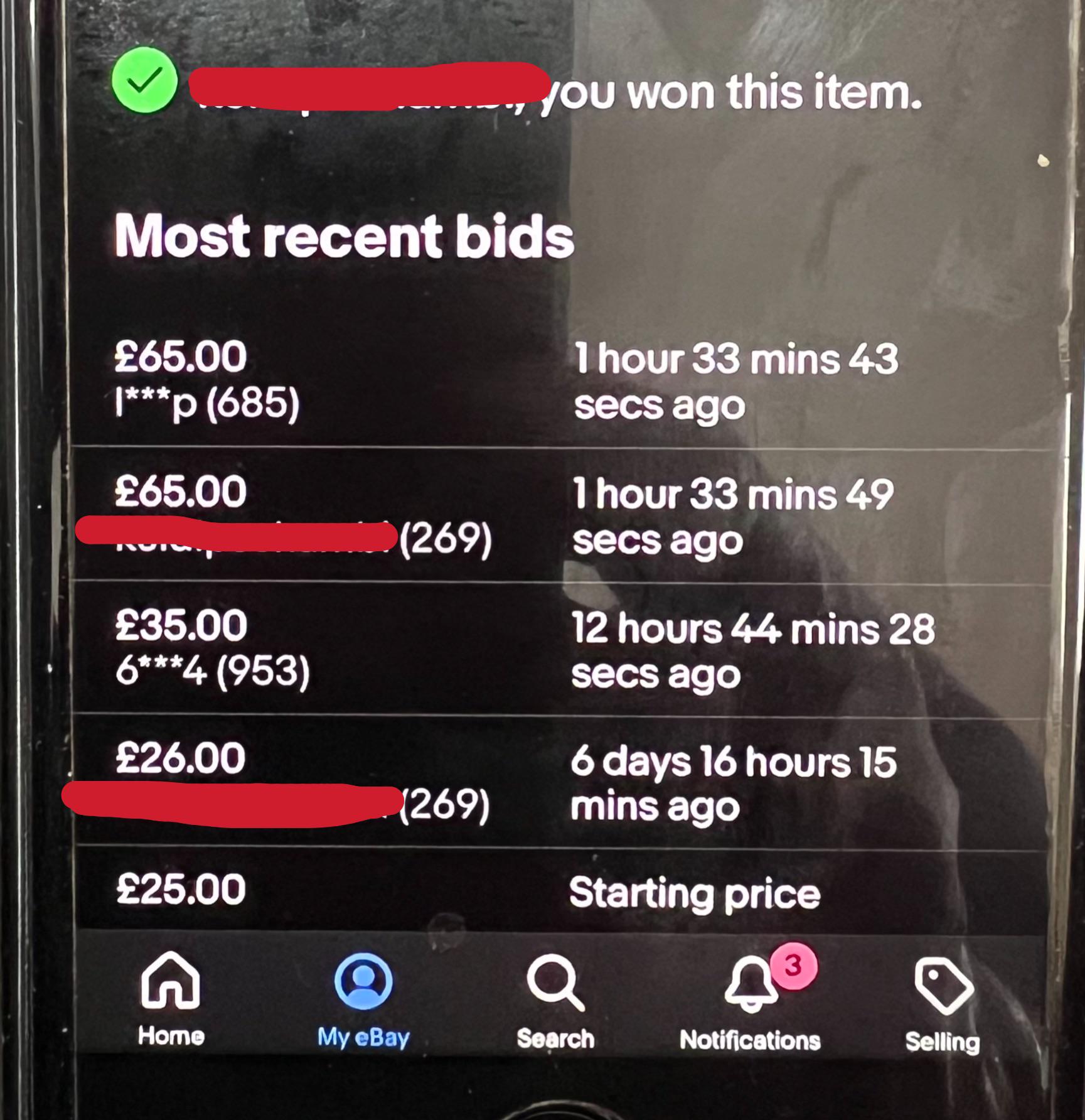 How was the last bidder able to bid? r/Ebay