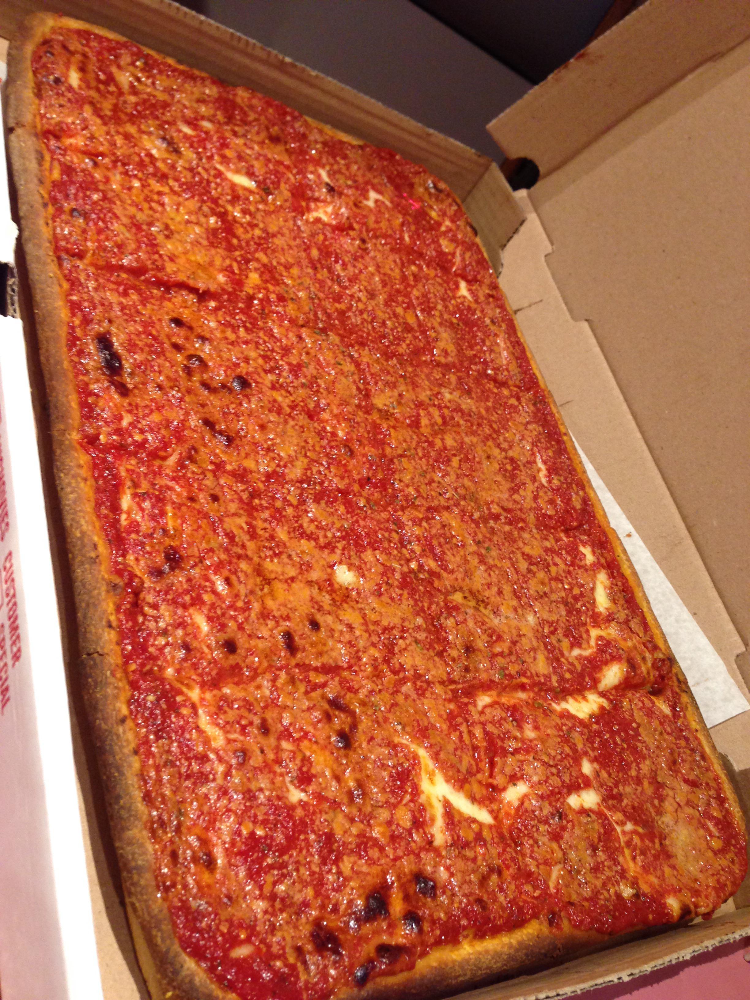 Upside down Sicilian. From Rosa’s in Queens. r/Pizza