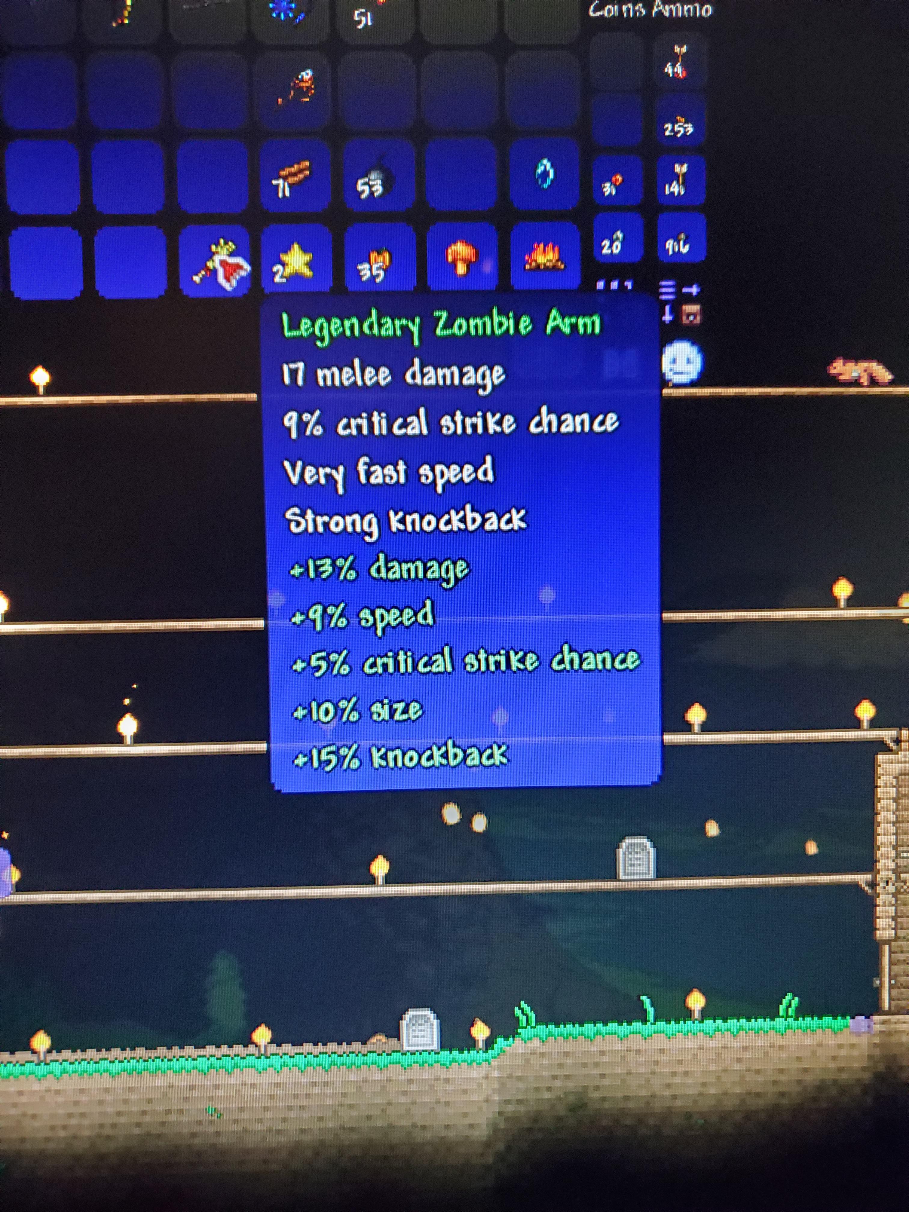 I got a rare drop r/Terraria