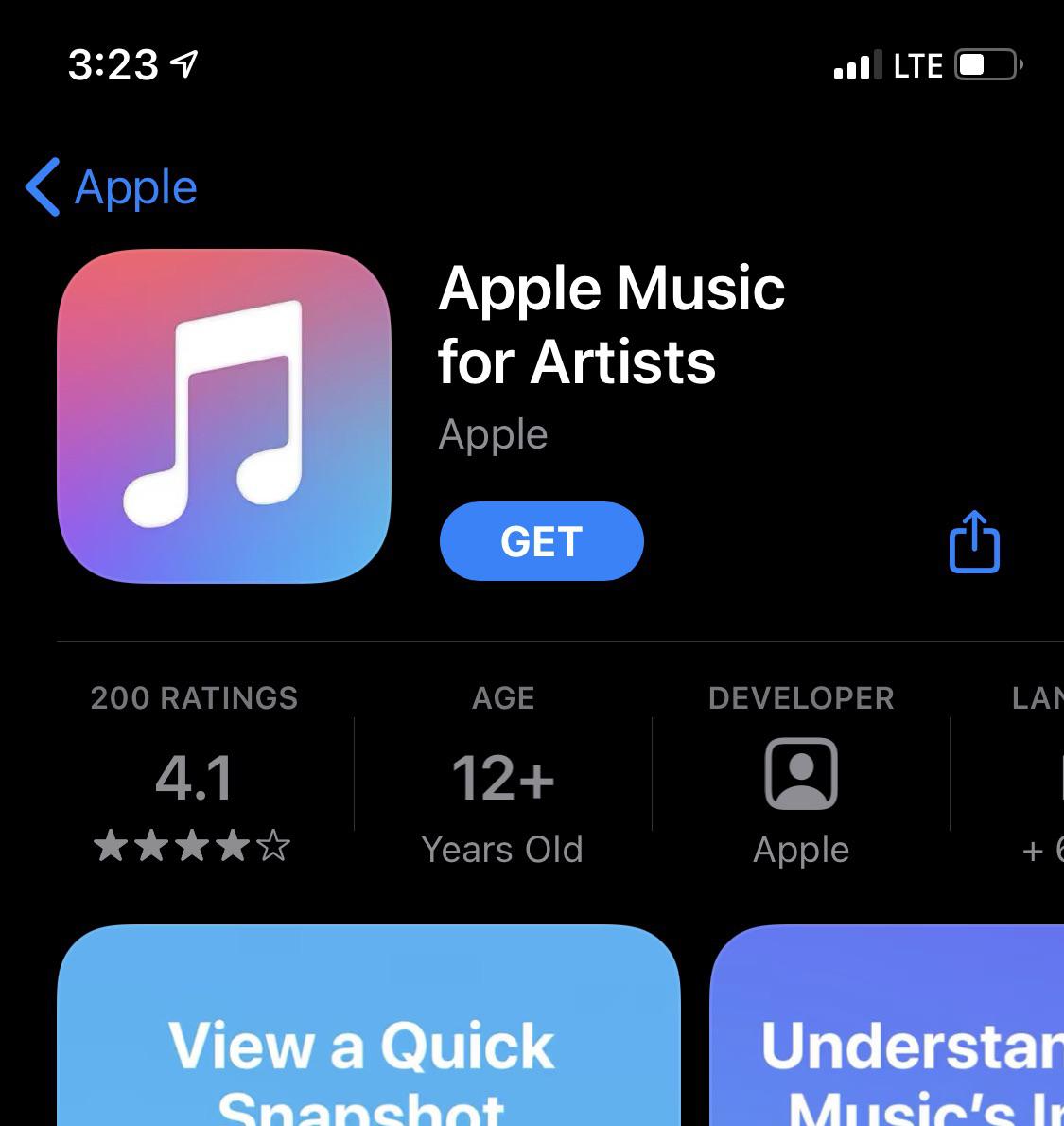Anyone else think the Apple Music for Artists icon should be the main