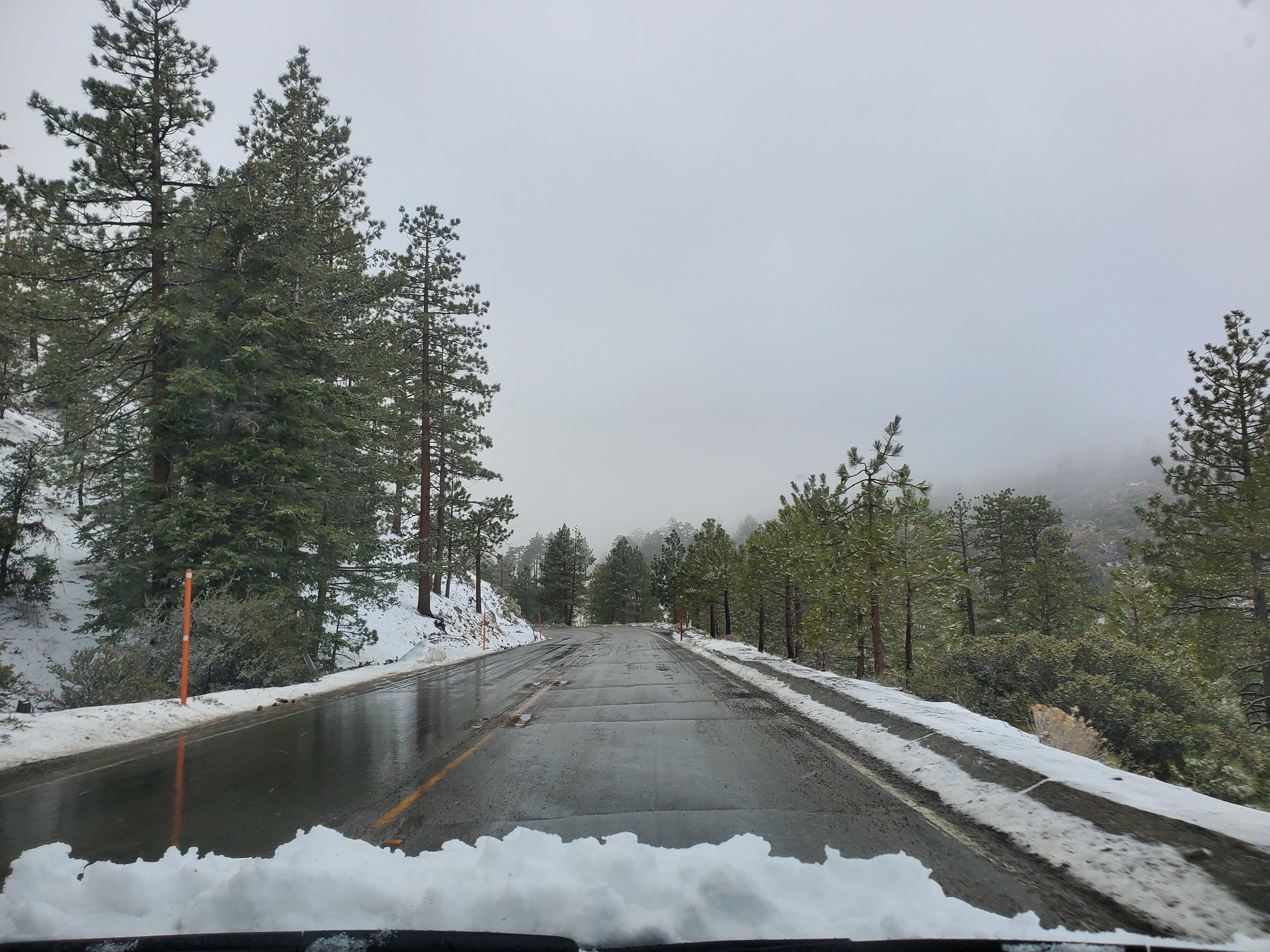 Still snowing in Angeles National Forest! r/LosAngeles