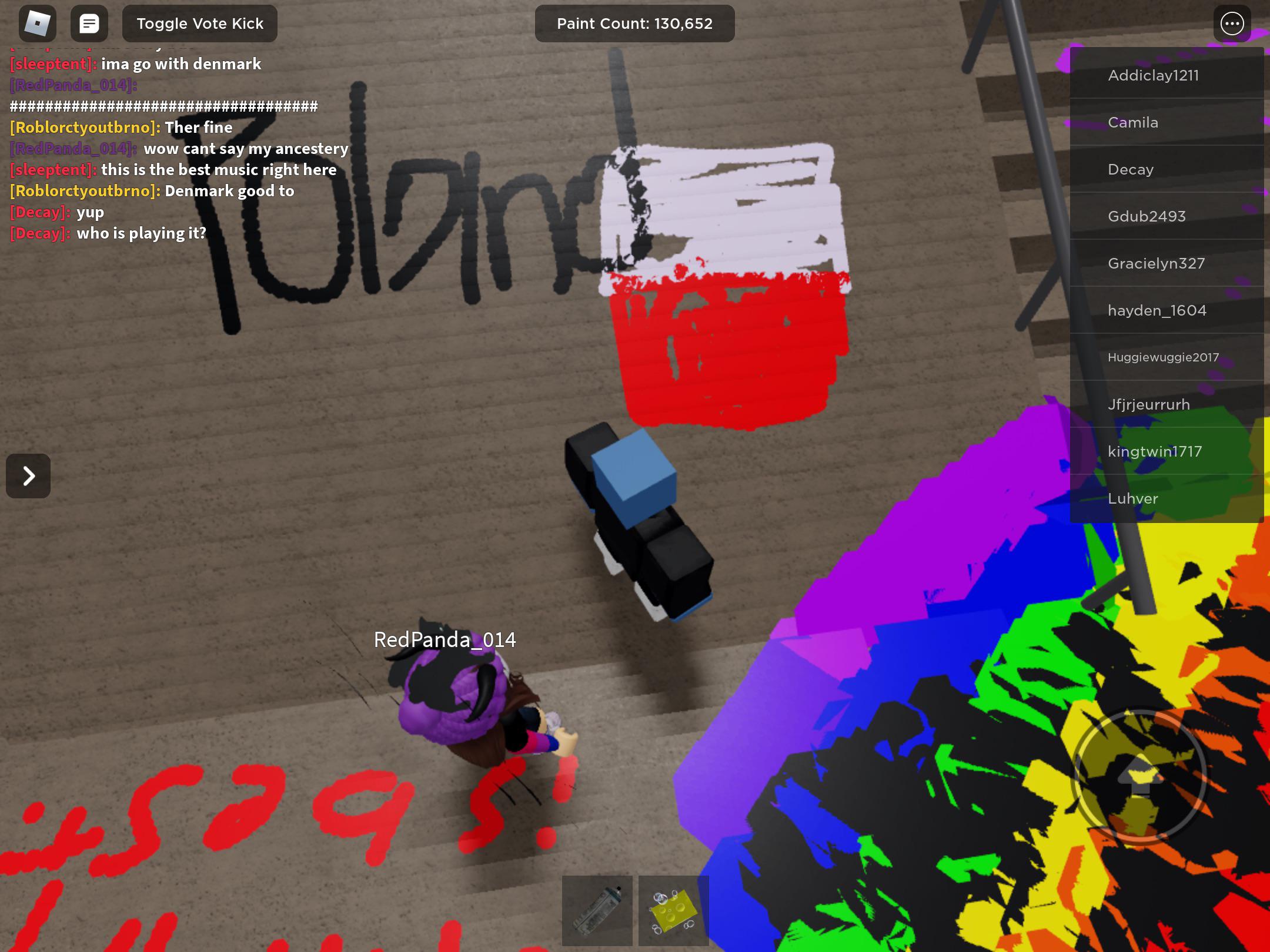Graffitied Poland in a Roblox game r/poland