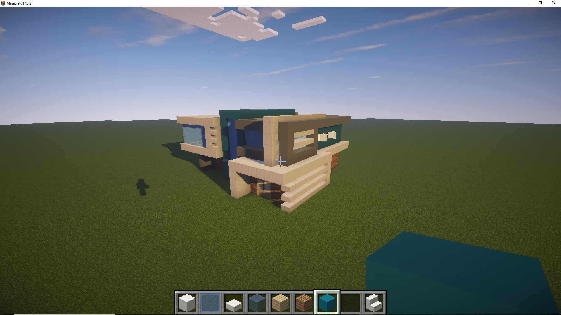 This is a modern house that I built. It is made by WiederDude on