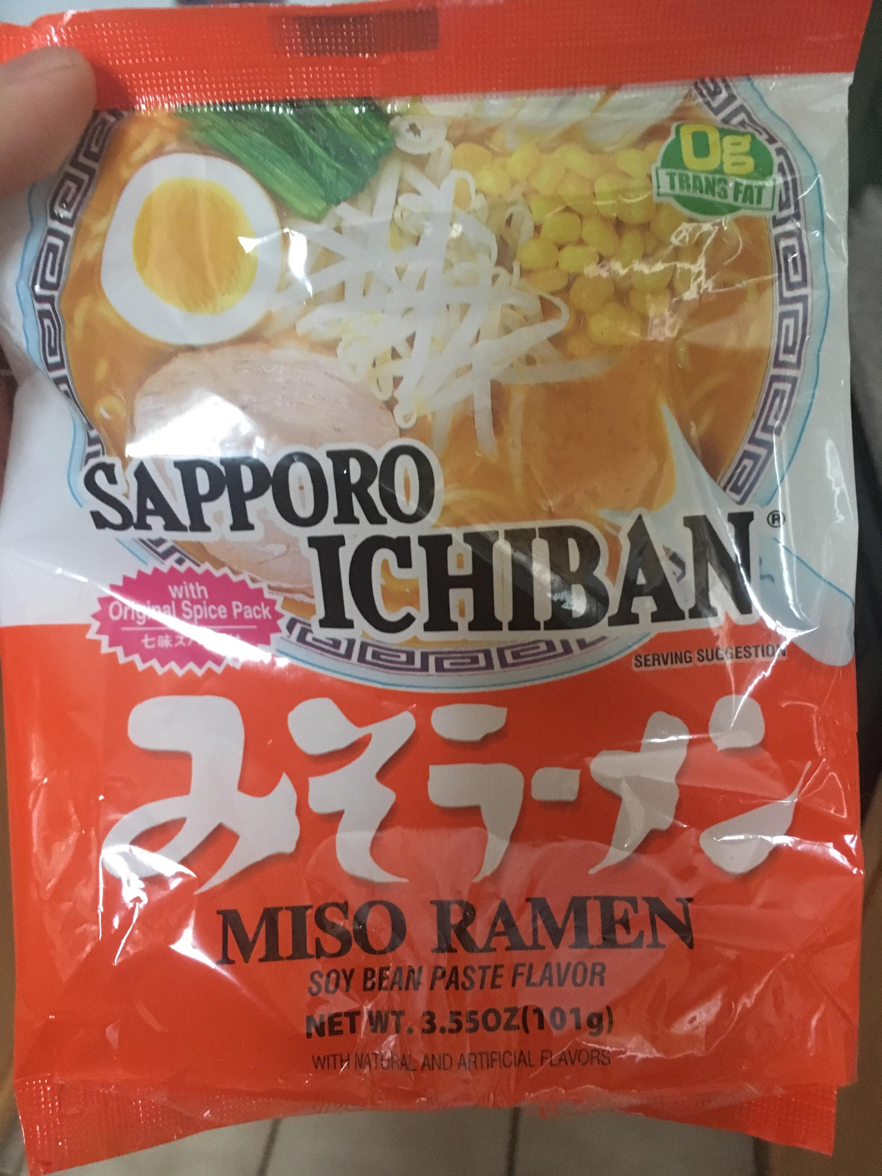 Y’all like ramen? a buddy introduced me to Sapporo Ichiban miso