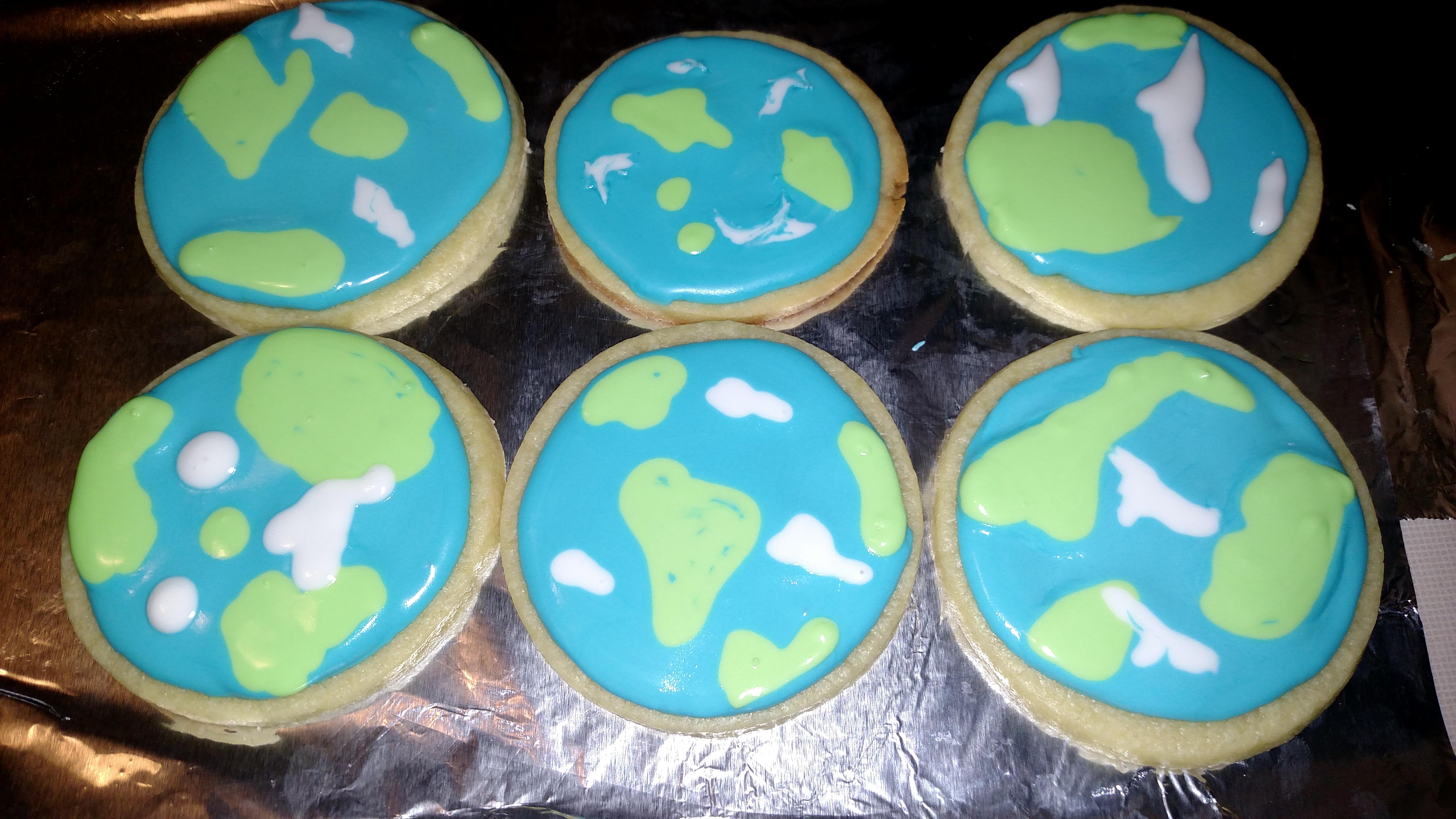 Made 'Earth Day' Cookies Tonight r/Baking