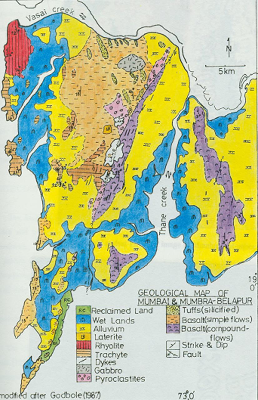A geological map of Mumbai City from 1967 r/MapPorn