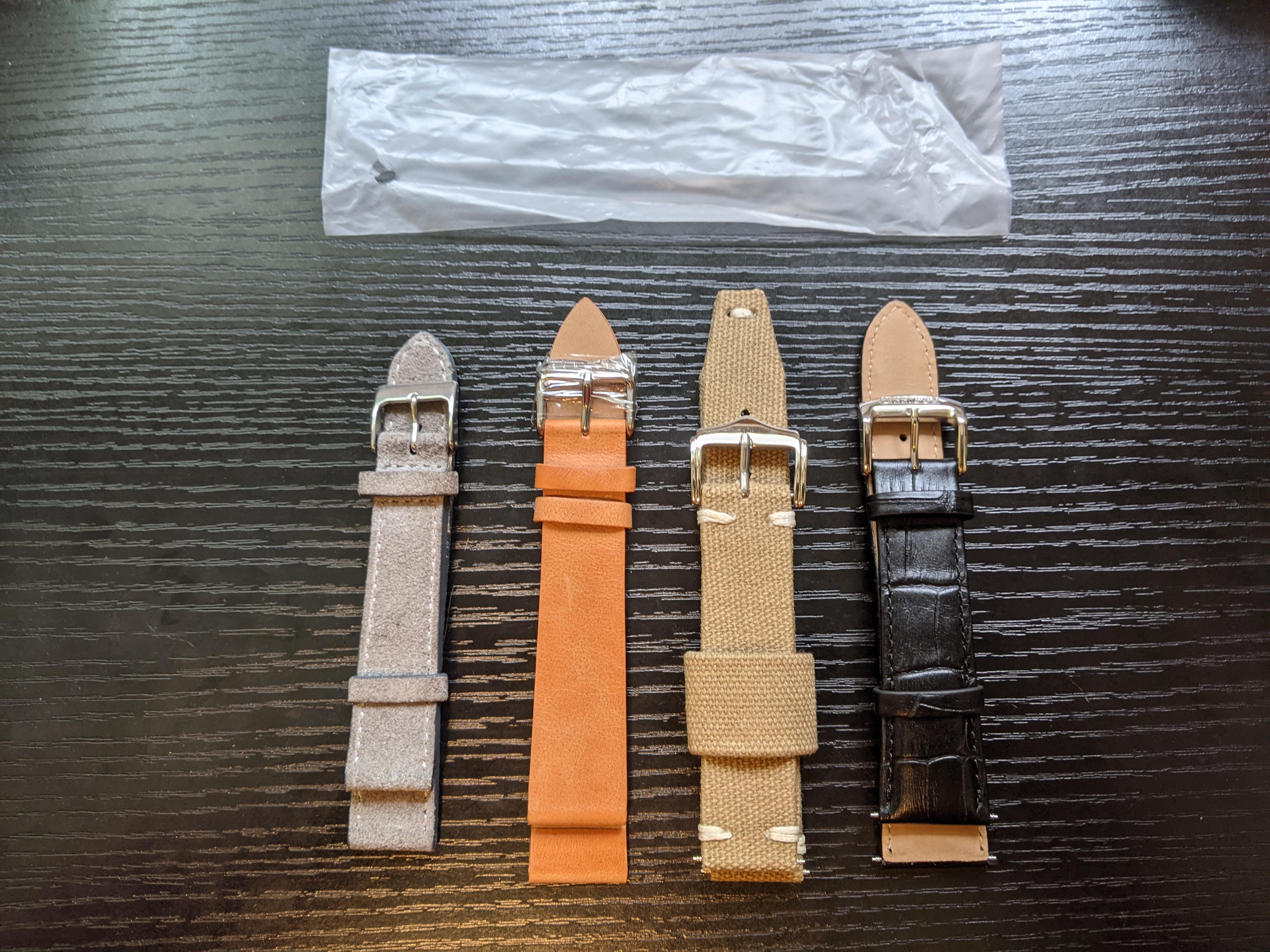 [WTS] (Mostly) Brand New Leather and Canvas Strap Bundle r/Watchexchange