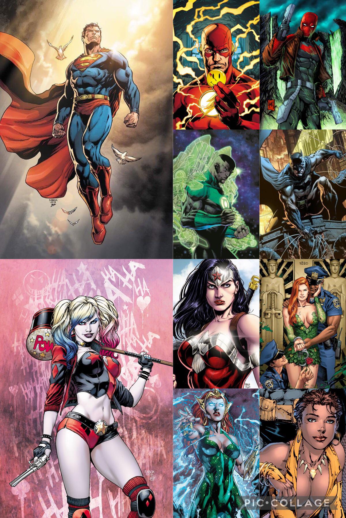 [Artwork] Who are your Top 5 Male and Female DC Characters?