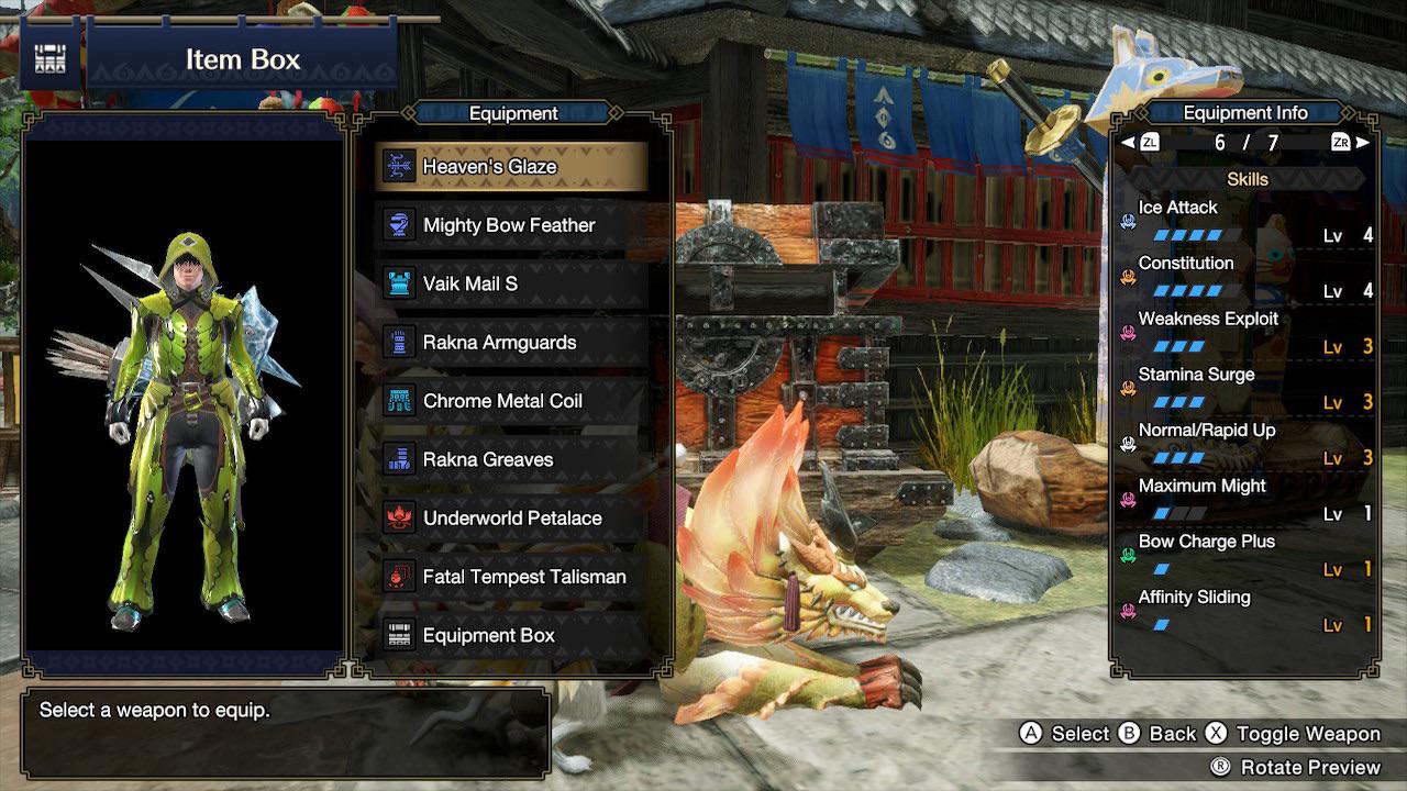 My MH rise end game normal/rapid up bow build. The only thing I don’t