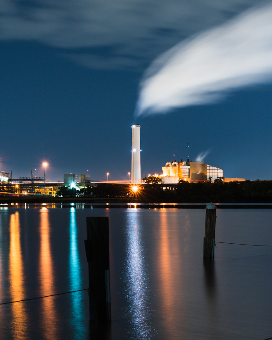 The Wheelabrator burning trash. Baltimore, MD r/maryland