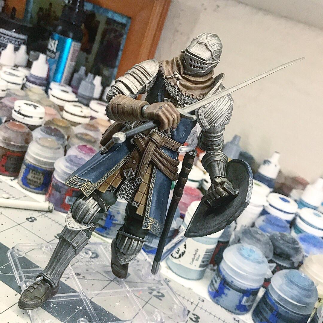 Just found out about this subreddit, so thought I'd share this Elite Knight garage kit i built