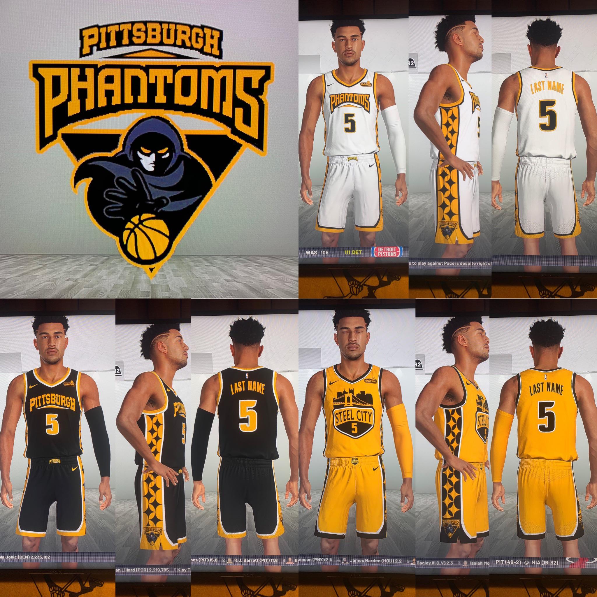 If only Pittsburgh had an NBA team...thought I’d share my logo/unis NBA2k