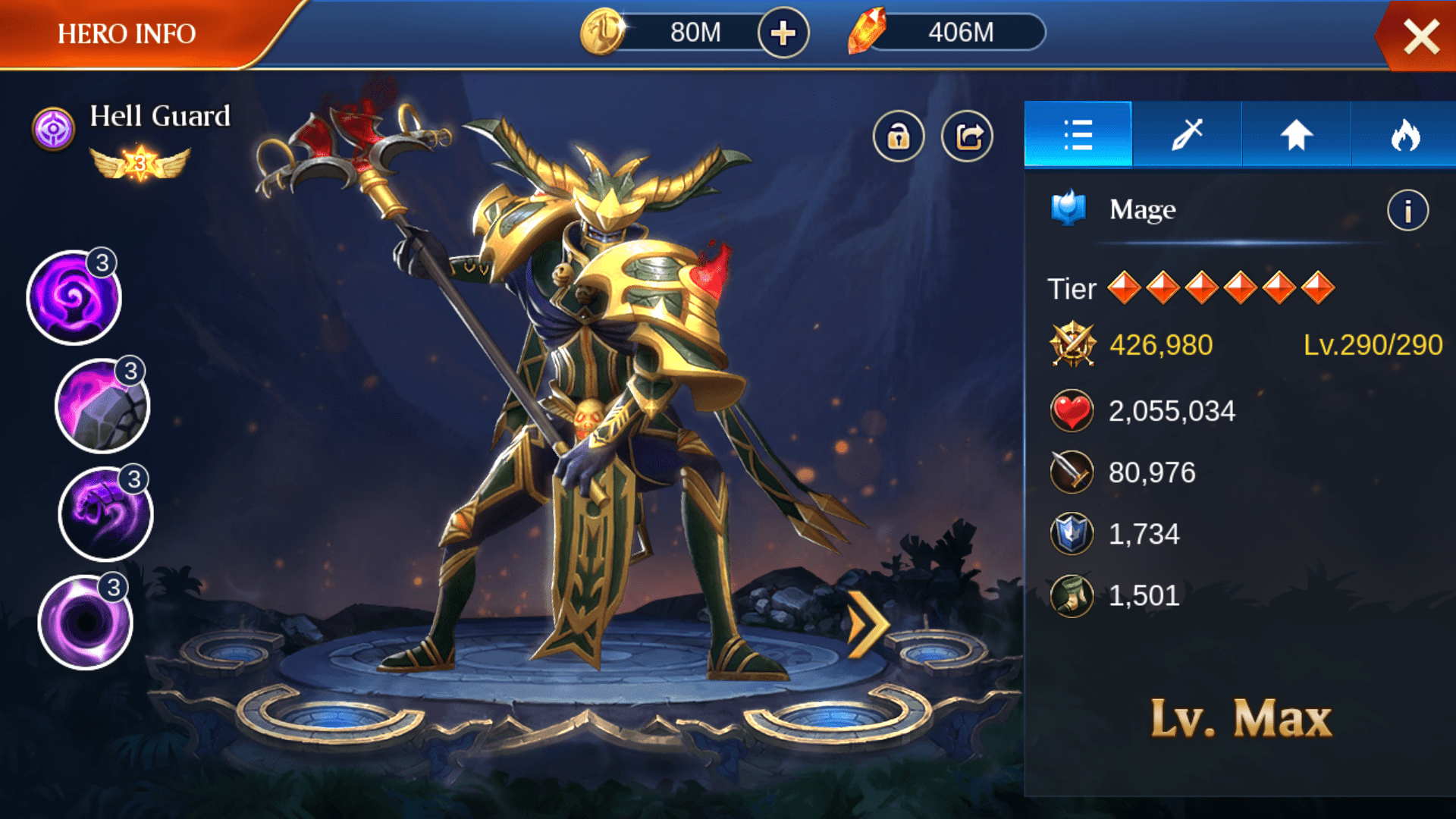 Max speed ??? TrialsOfHeroes