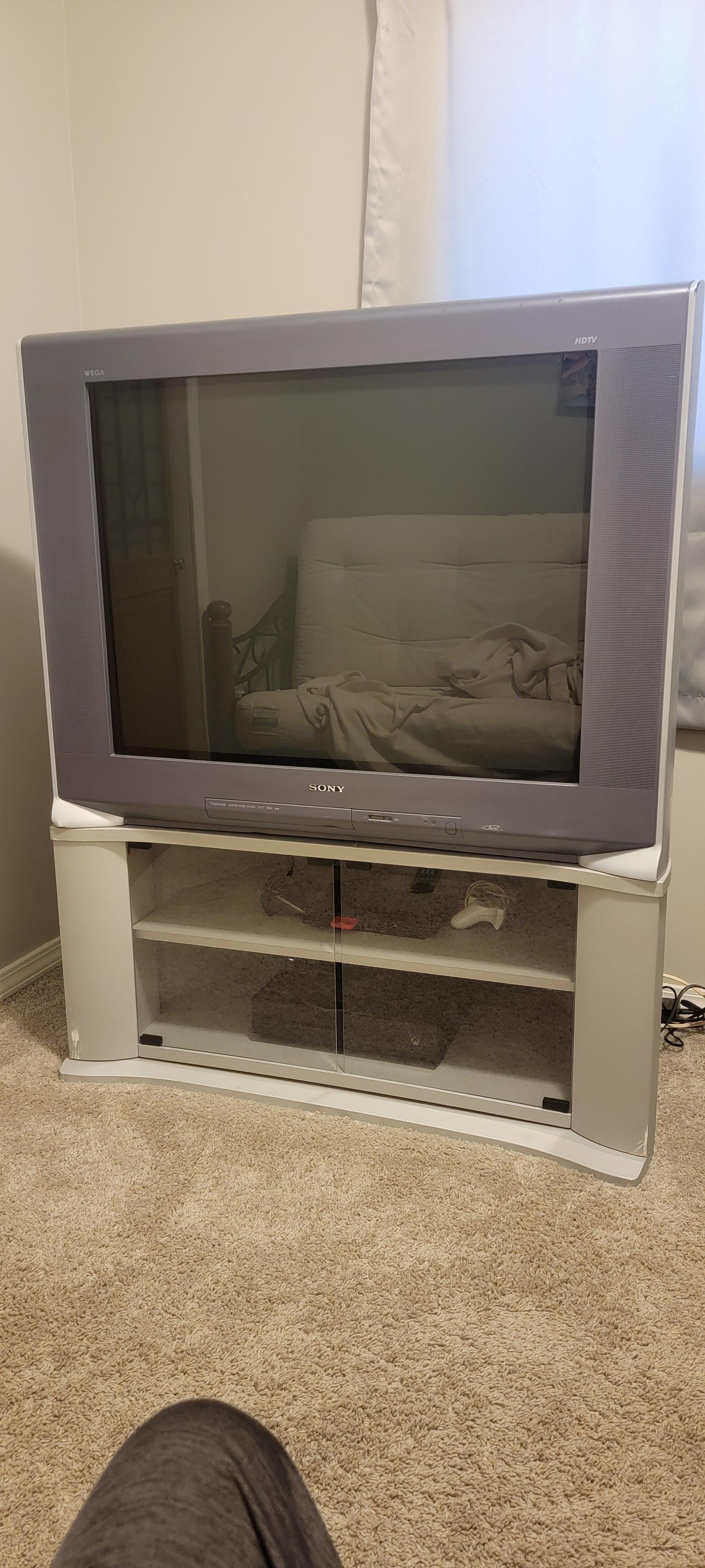 found this sony wega near me in the area for 10....... the model is KD