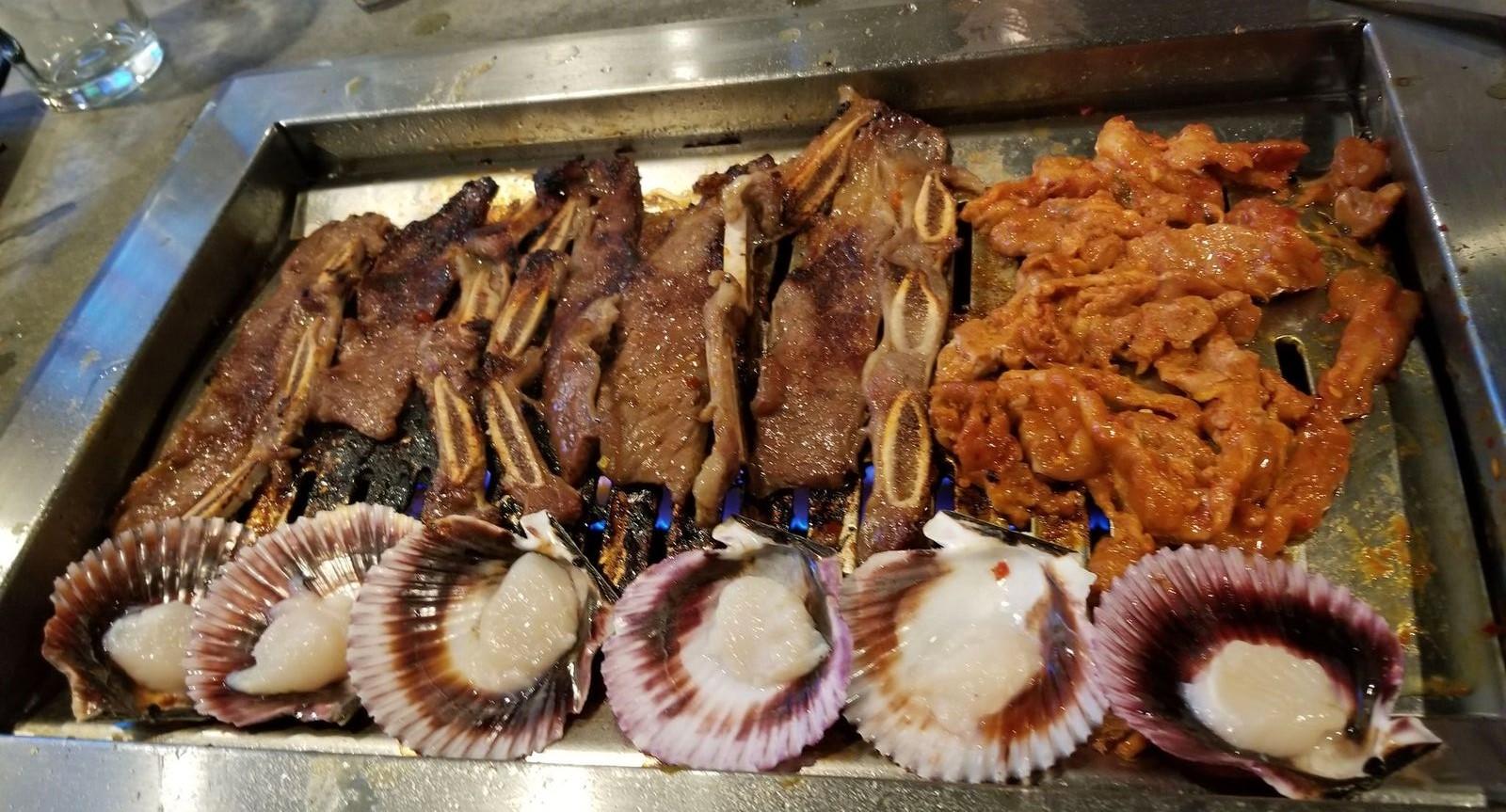 [i ate] Scallops and korean barbeque r/food