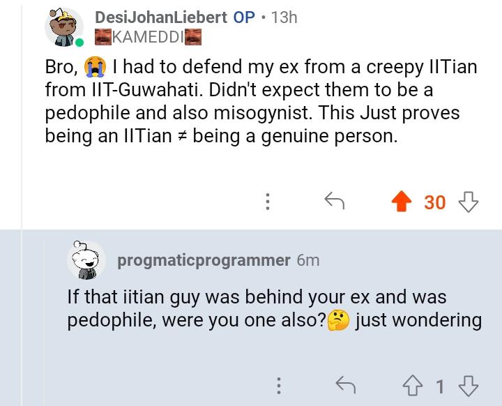 Can someone explain me what does this IIT stan mean? (If the dude i