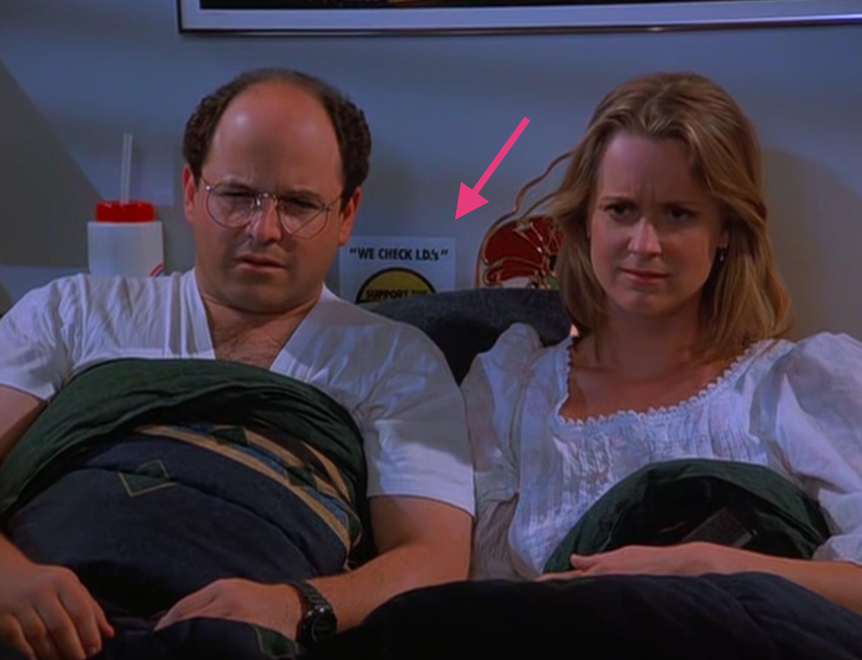 What's up with with this sign behind and Susan's bed? (The