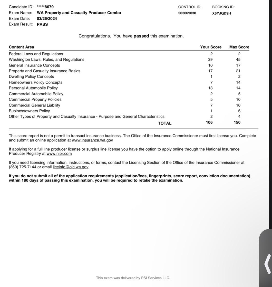 Property and casualty exam PASS r/InsuranceProfessional