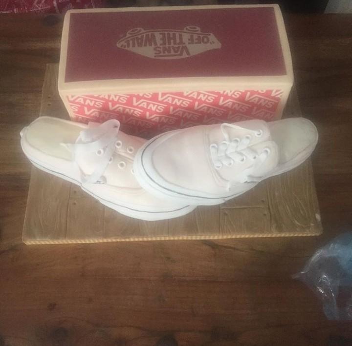 My mum's best friend made this incredible vans cake for her grand