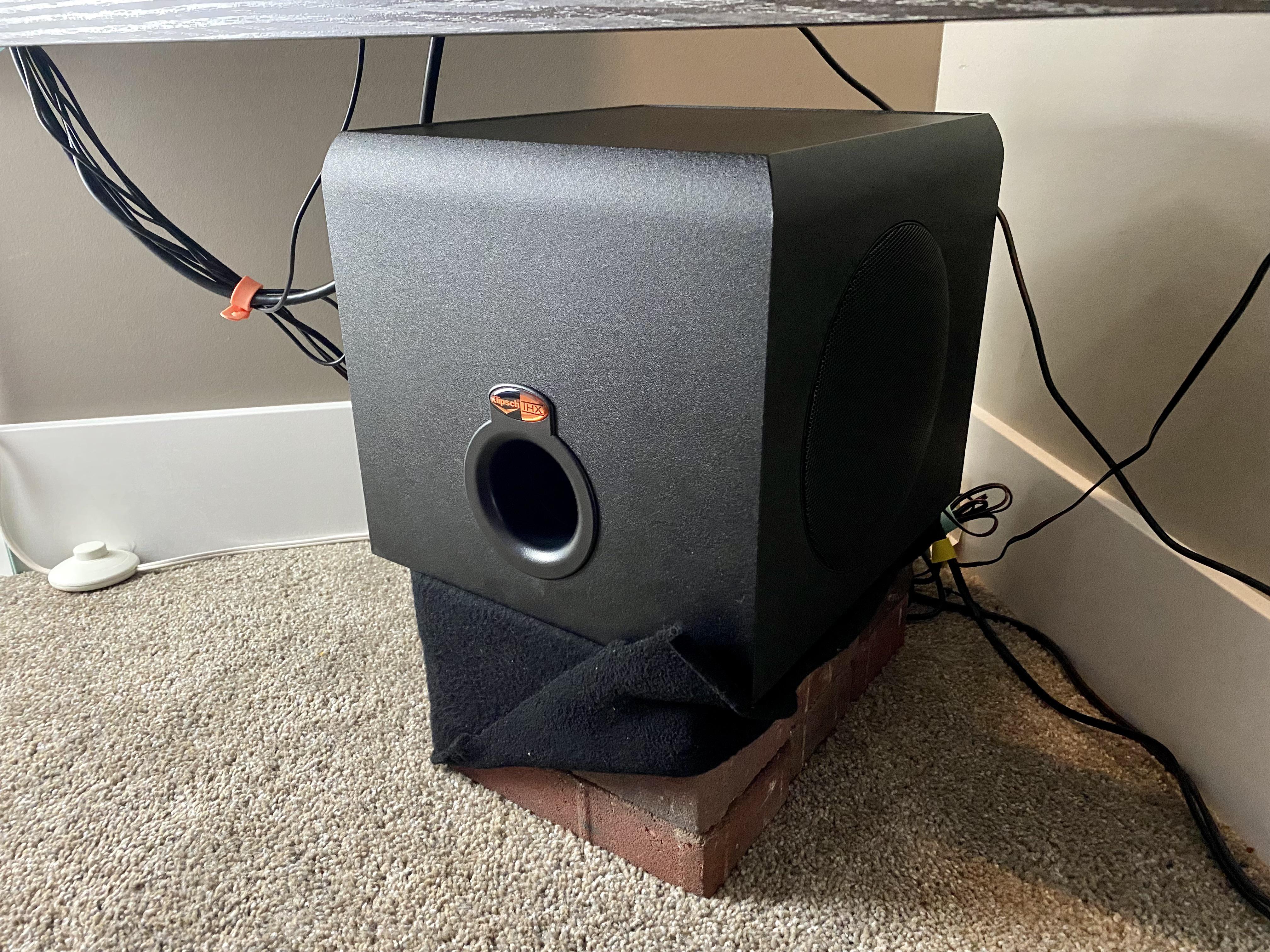 Is this subwoofer placement valid? Still a little boomy even after