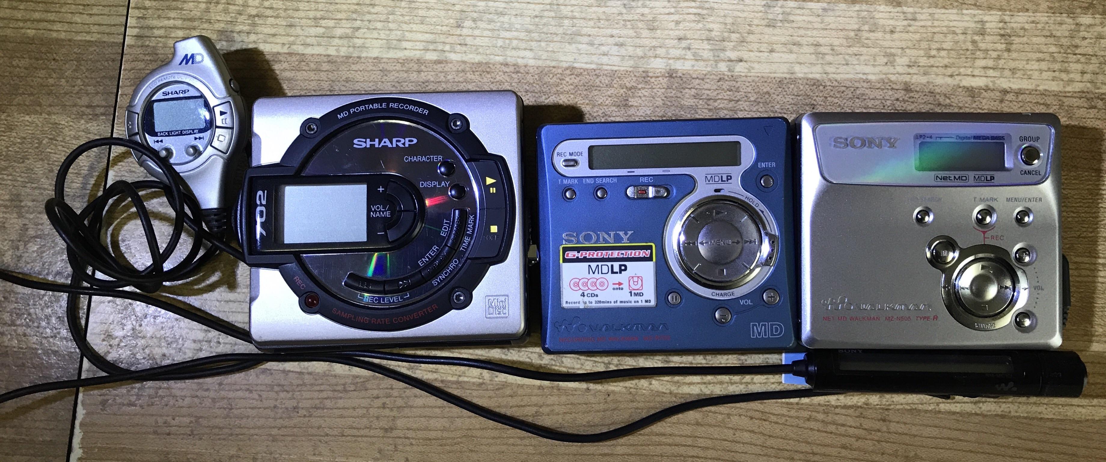 My MD player collection : r/minidisc