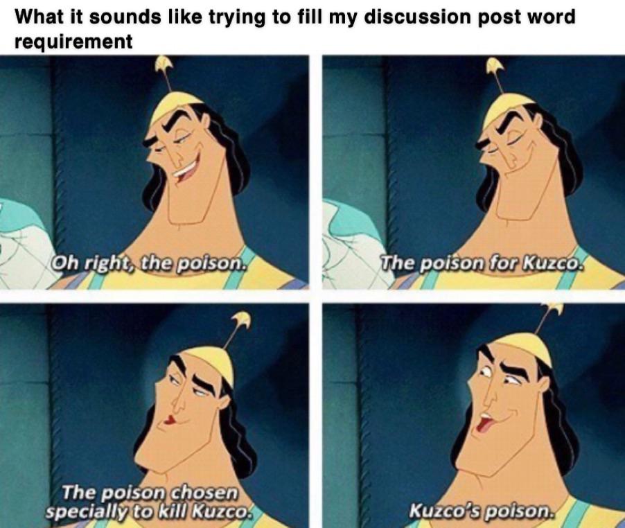 How I feel writing my discussion board r/OSU