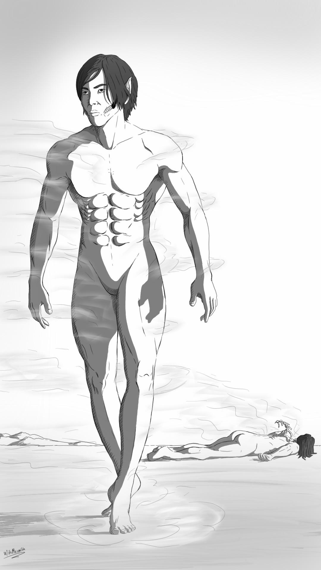 Here’s Isayama as The Attack Titan titanfolk