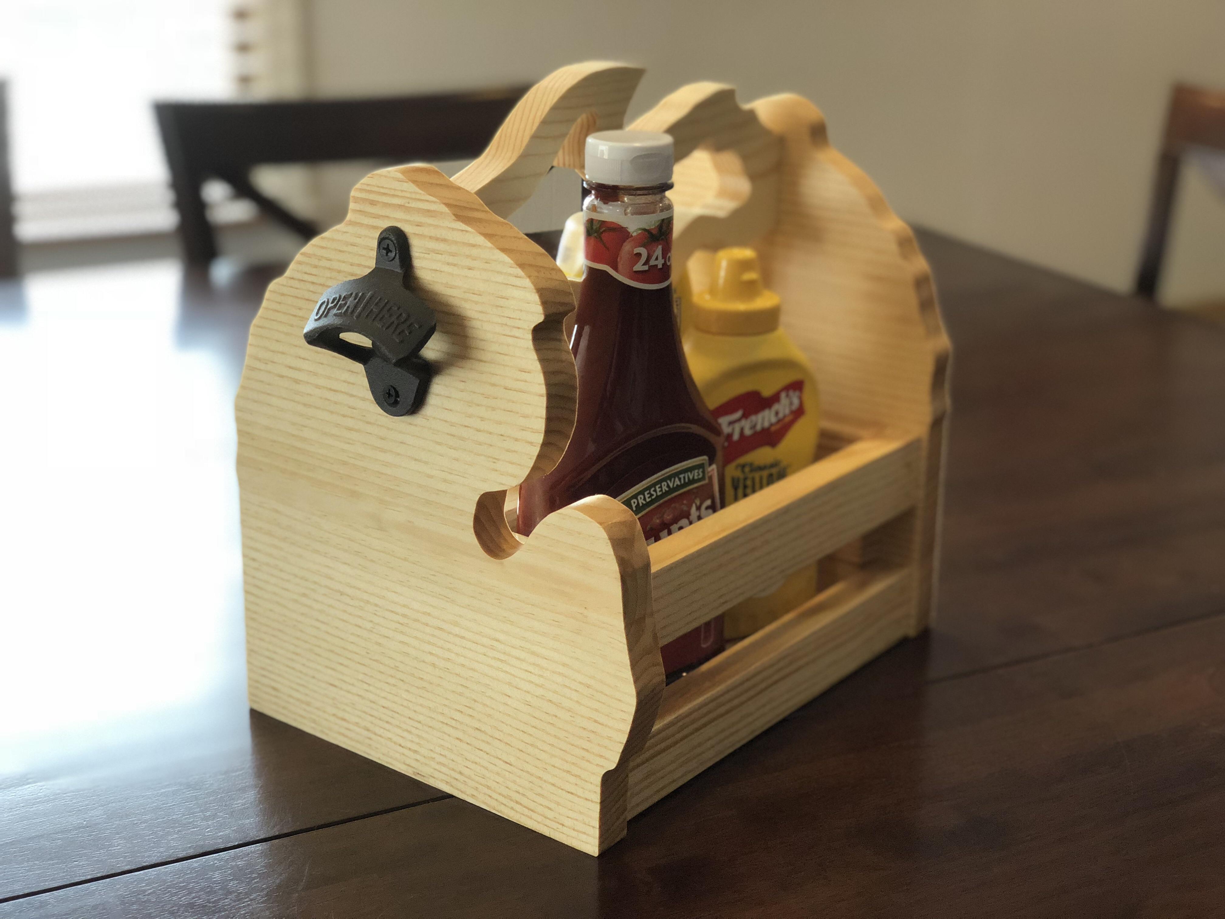 A table caddy that I made r/woodworking