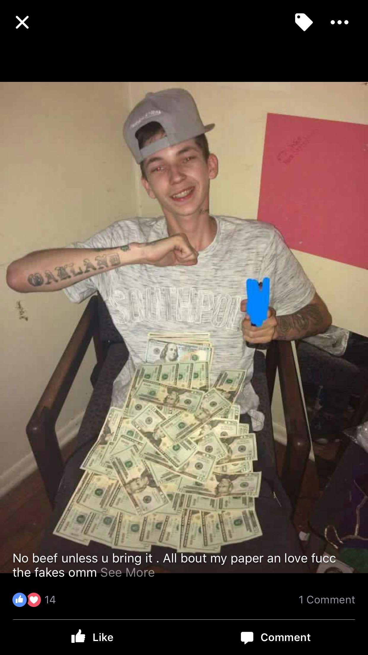 If you ain't talking money then I don't want to talk. trashy
