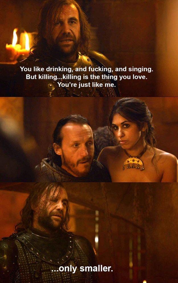 Has anyone ever wondered why they had Bronn and the Hound