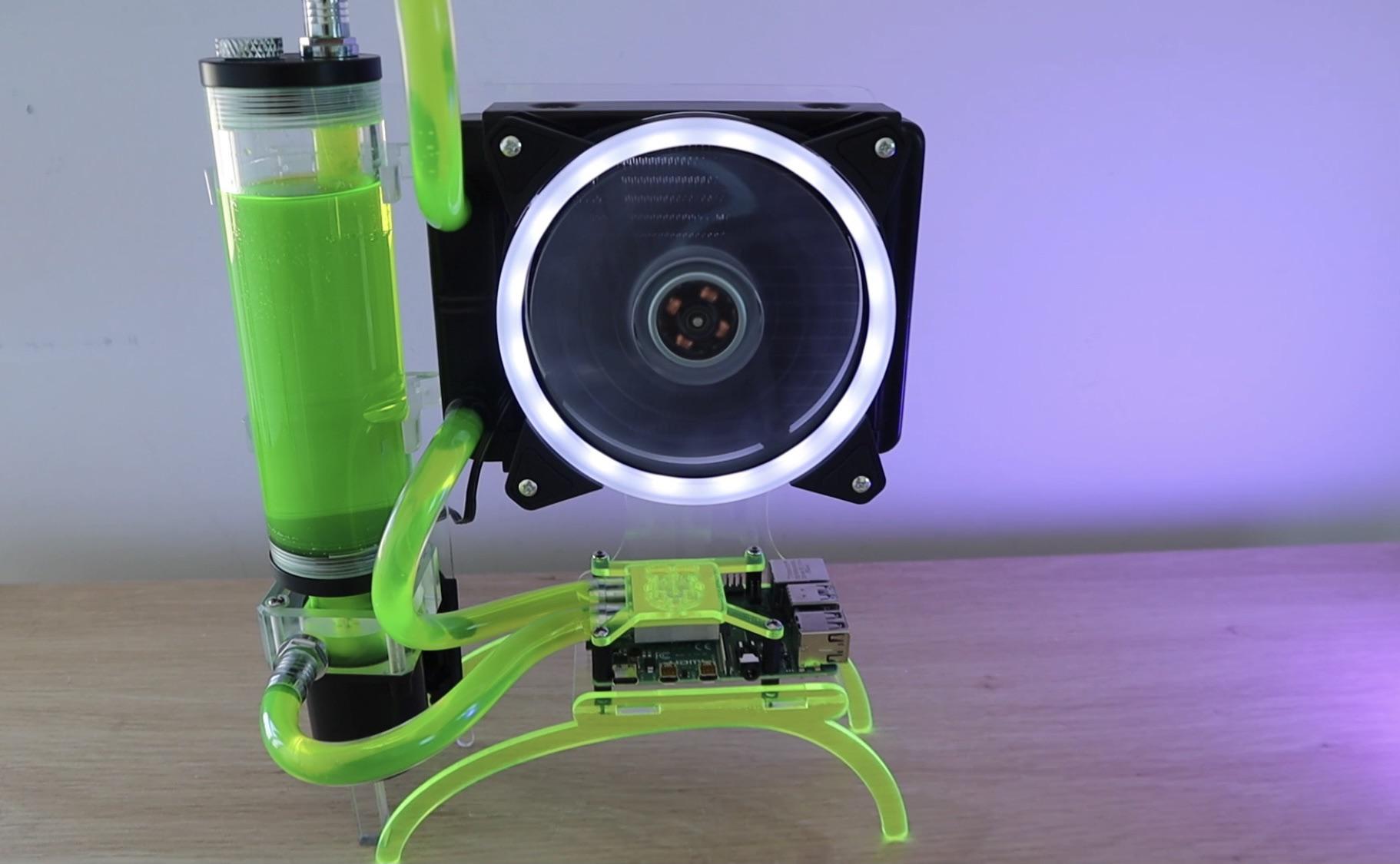 I tried water cooling a Raspberry Pi 4 to see how cool it would run