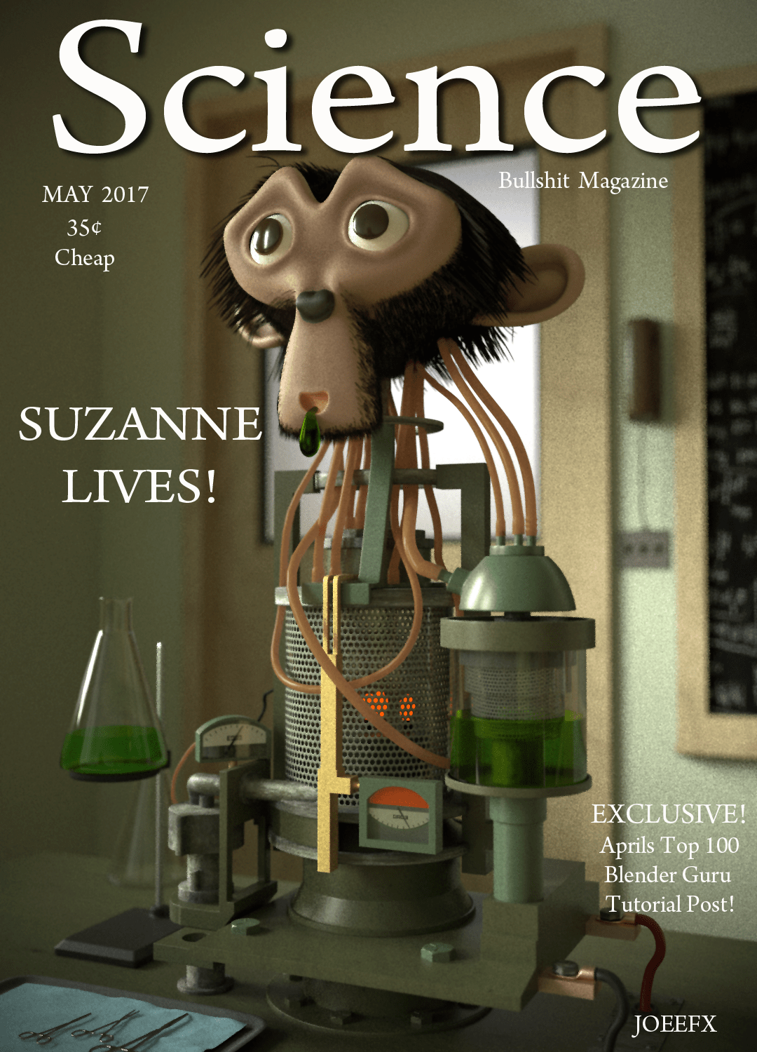 [May Contest] Suzanne Lives! r/blender