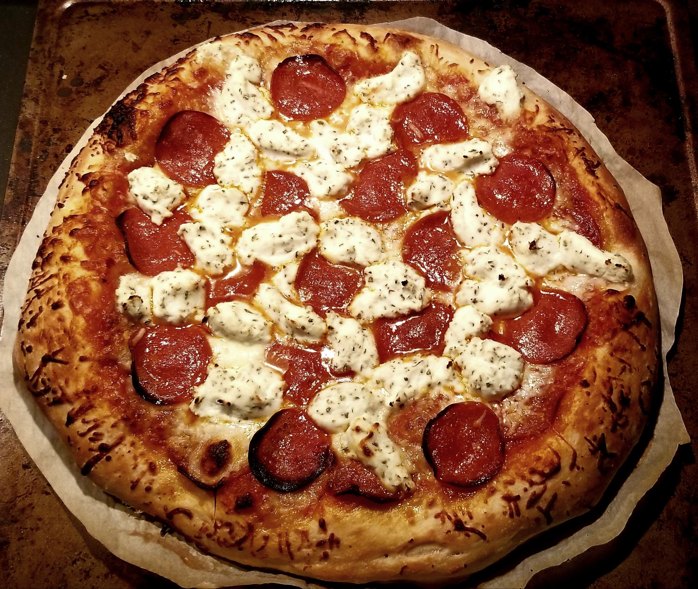 Pepperoni, ricotta r/Pizza