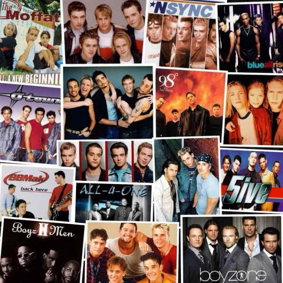 Who grew up primarily with boybands/girlbands? Specify the birth years