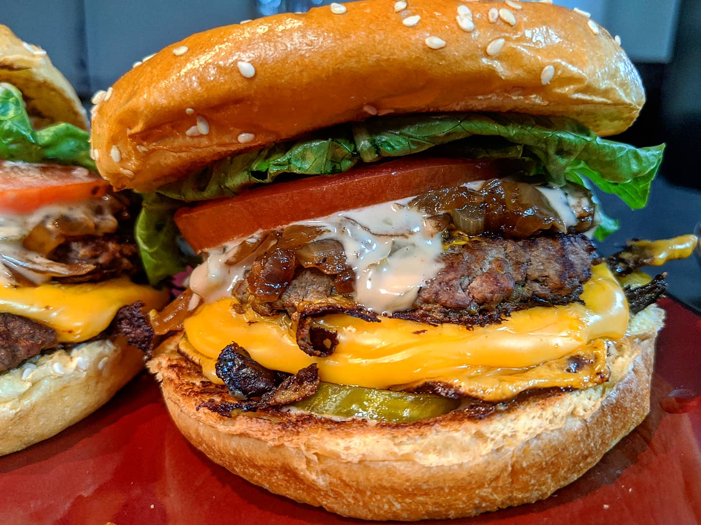First time making a burger in the style of In N Out animal style FoodPorn