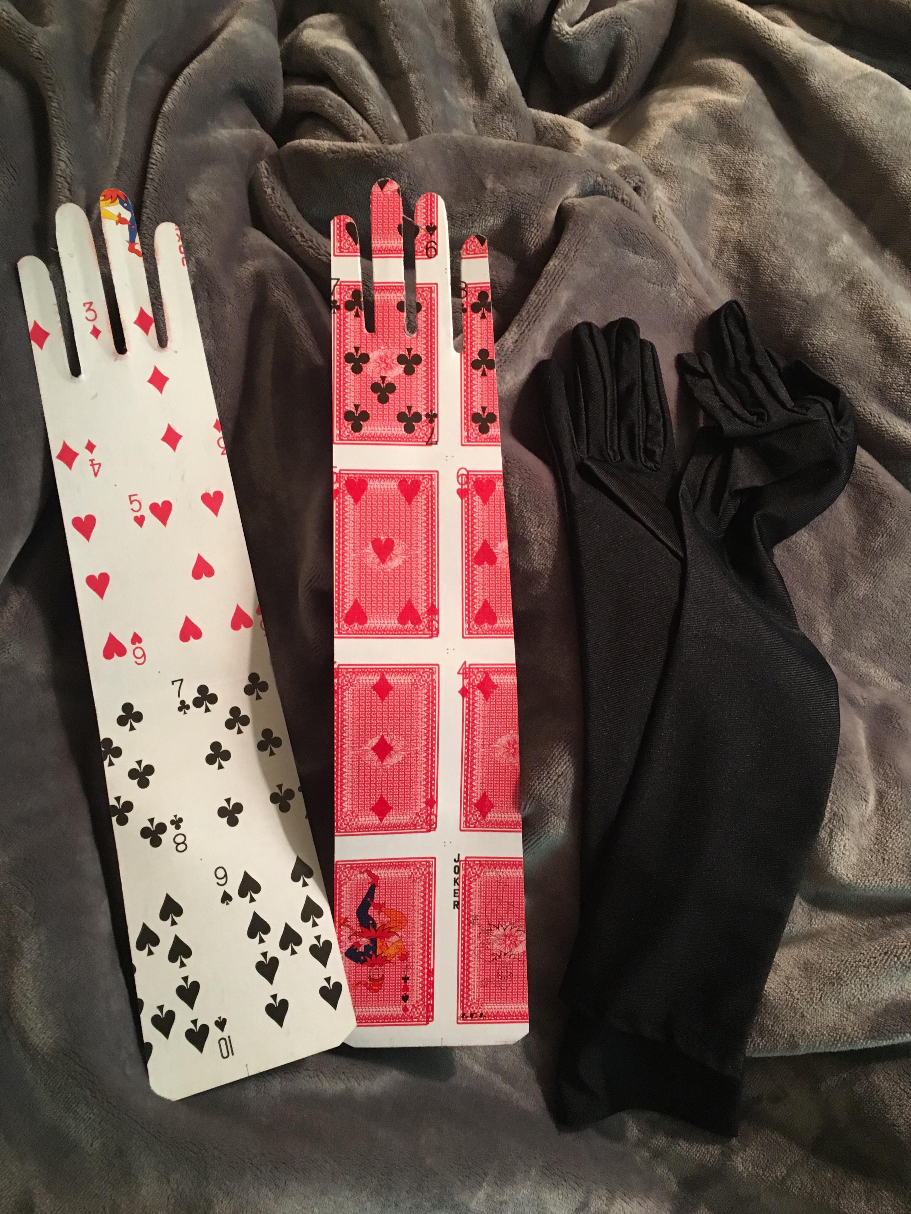 The fillers that came in my costume gloves were cut from misprinted