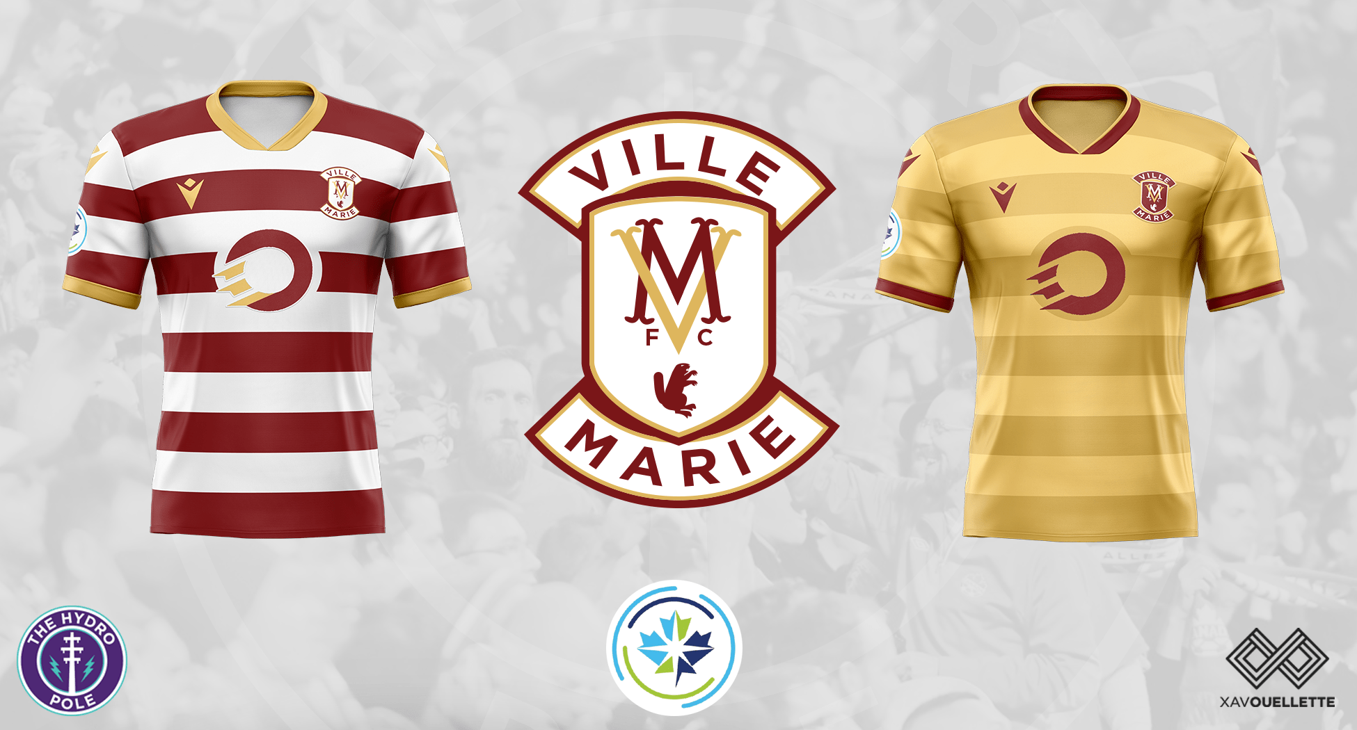 Ville Marie Football Club A Montréalbased expansion crest and kit