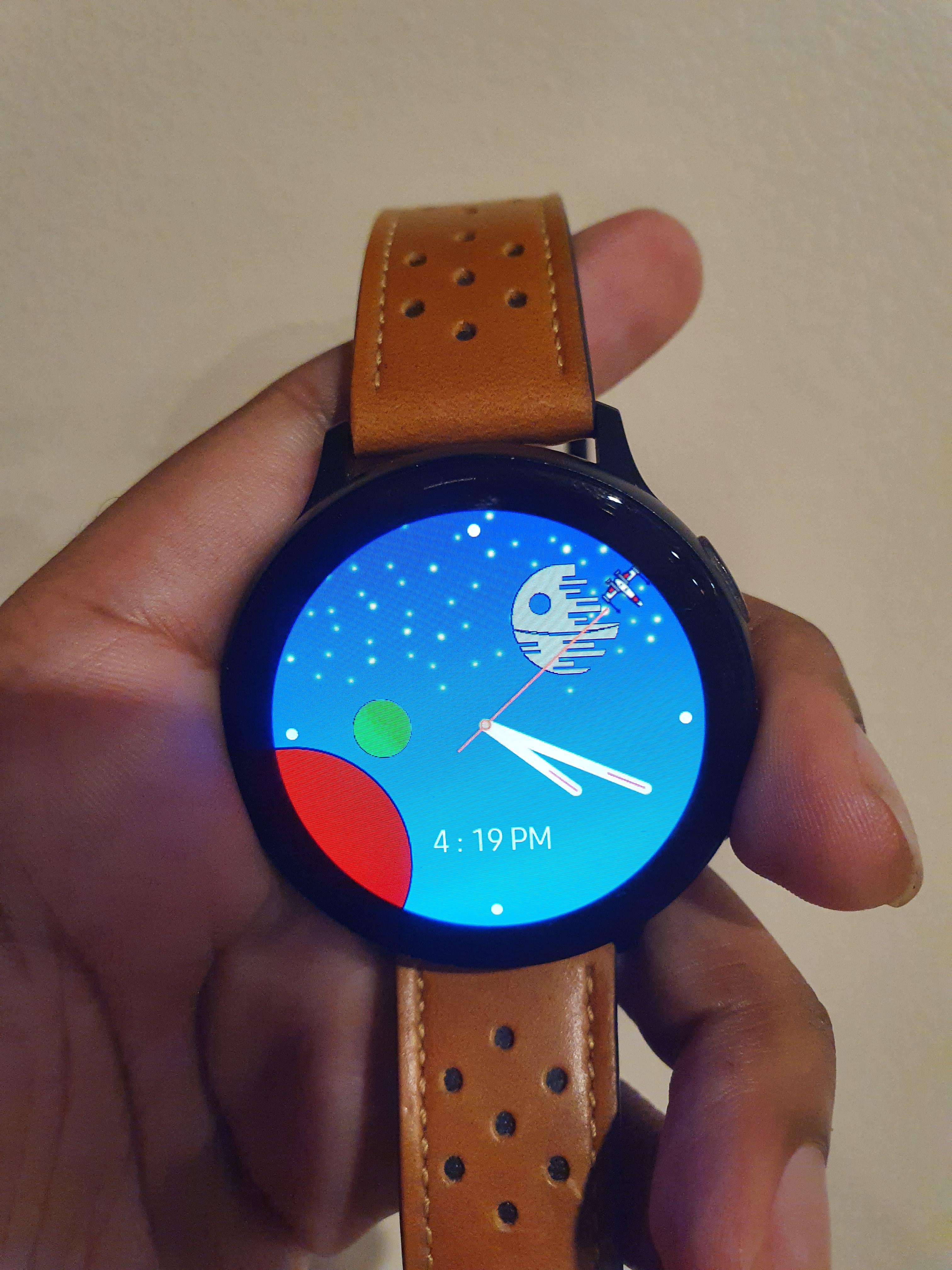 Took me all day but my first watch face designed using Galaxy Watch