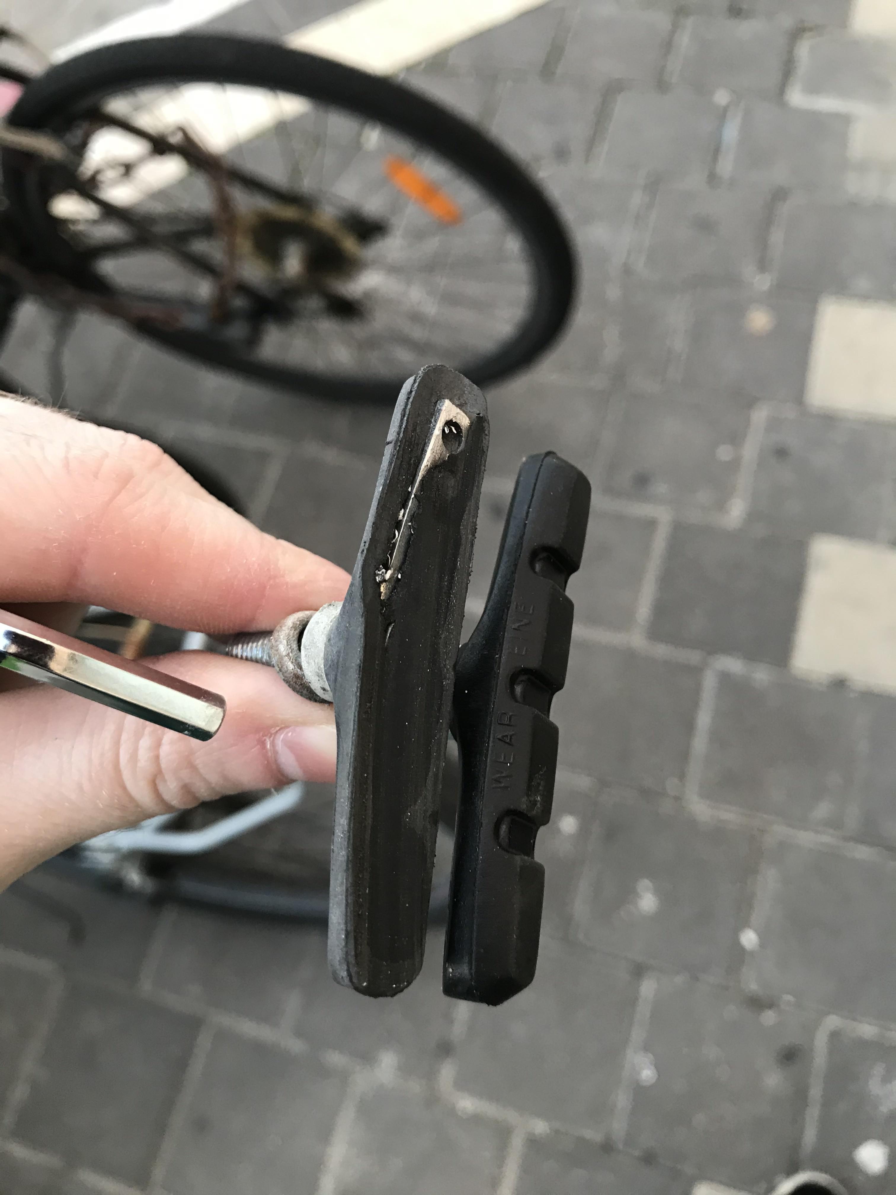 My old bicycle brake pad compared to my new one r/Wellworn